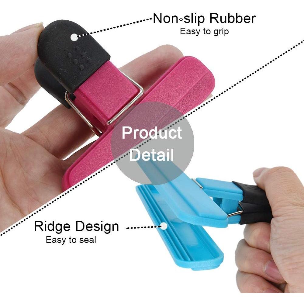 Pinzas para Alimentos ddLUCK 6 Pcs Clips Selladores Coloridos