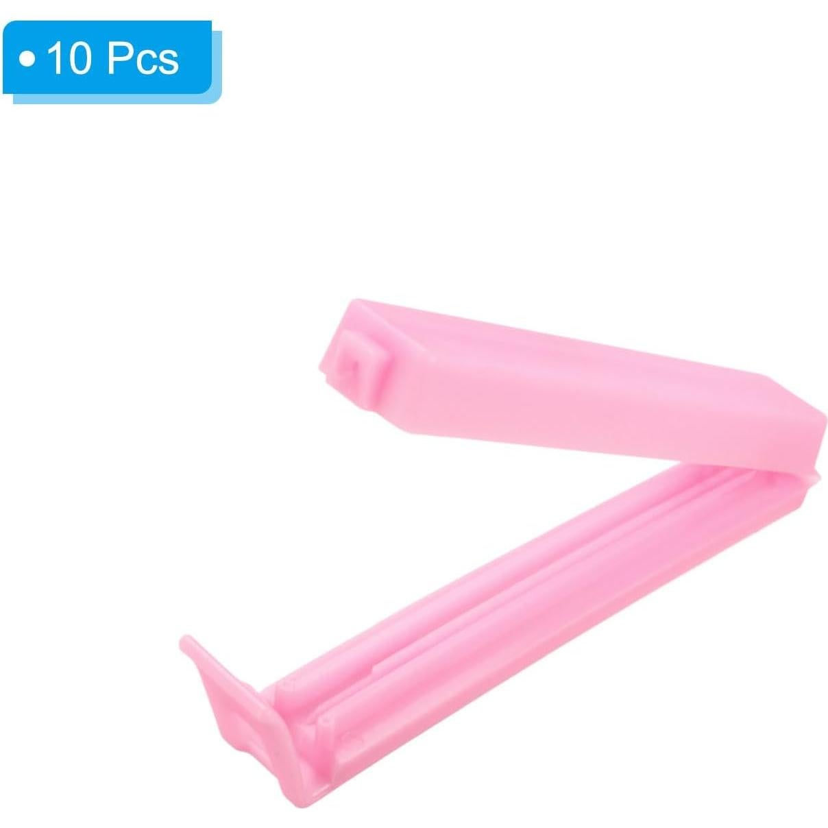 Clips de Sellado Reutilizables PATIKIL 9 cm - Paquete de 10 Rosa