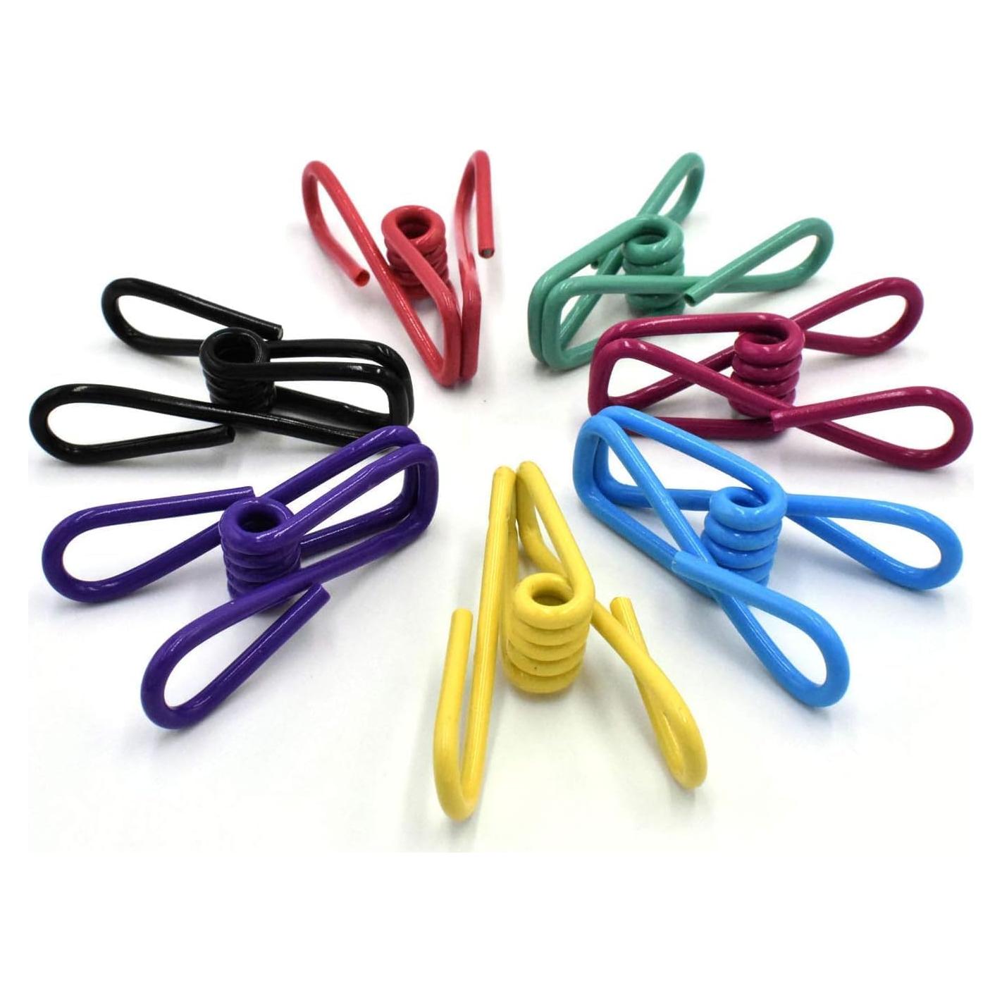 Pinzas de Ropa Aliotech 20pcs Metal y Plástico Multiusos