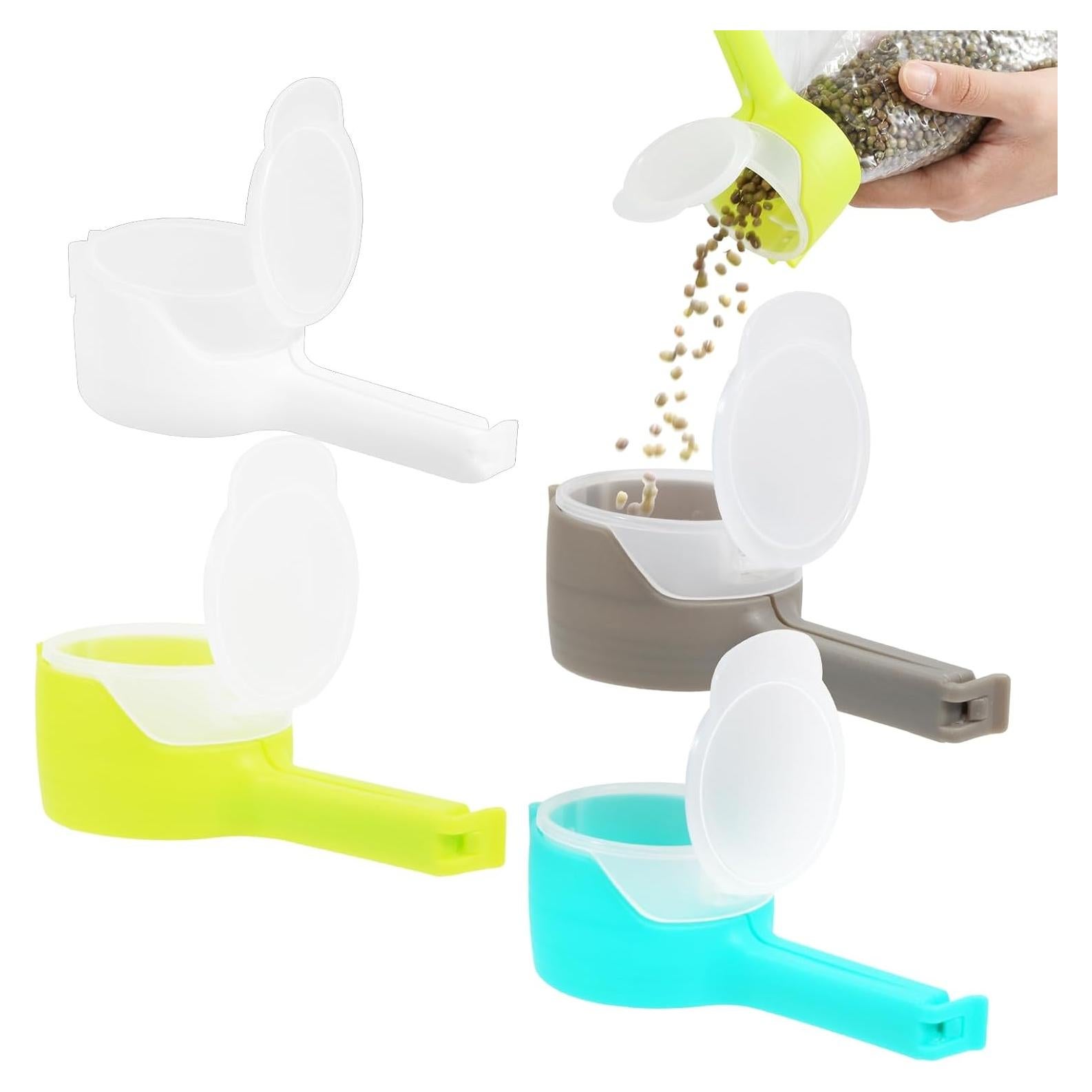 Juego de Clips Selladores Moylie con Boquilla de Vertido - 4 Pcs