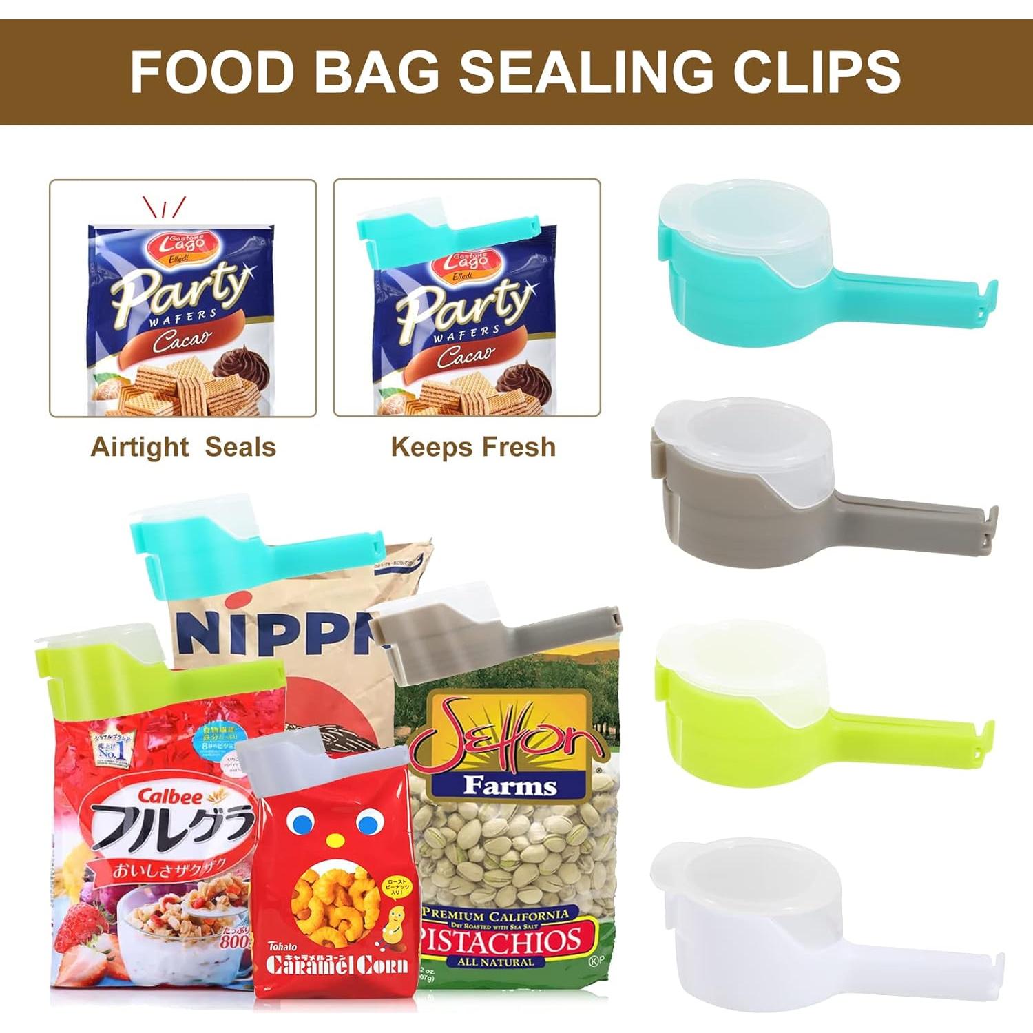 Juego de Clips Selladores Moylie con Boquilla de Vertido - 4 Pcs