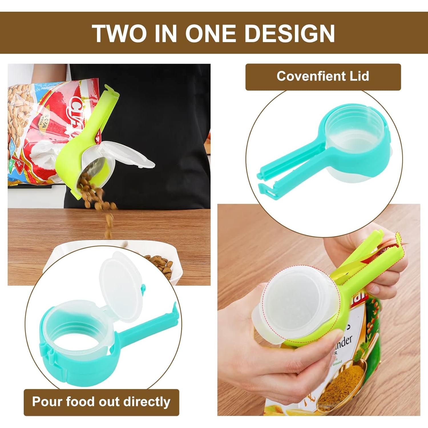 Juego de Clips Selladores Moylie con Boquilla de Vertido - 4 Pcs