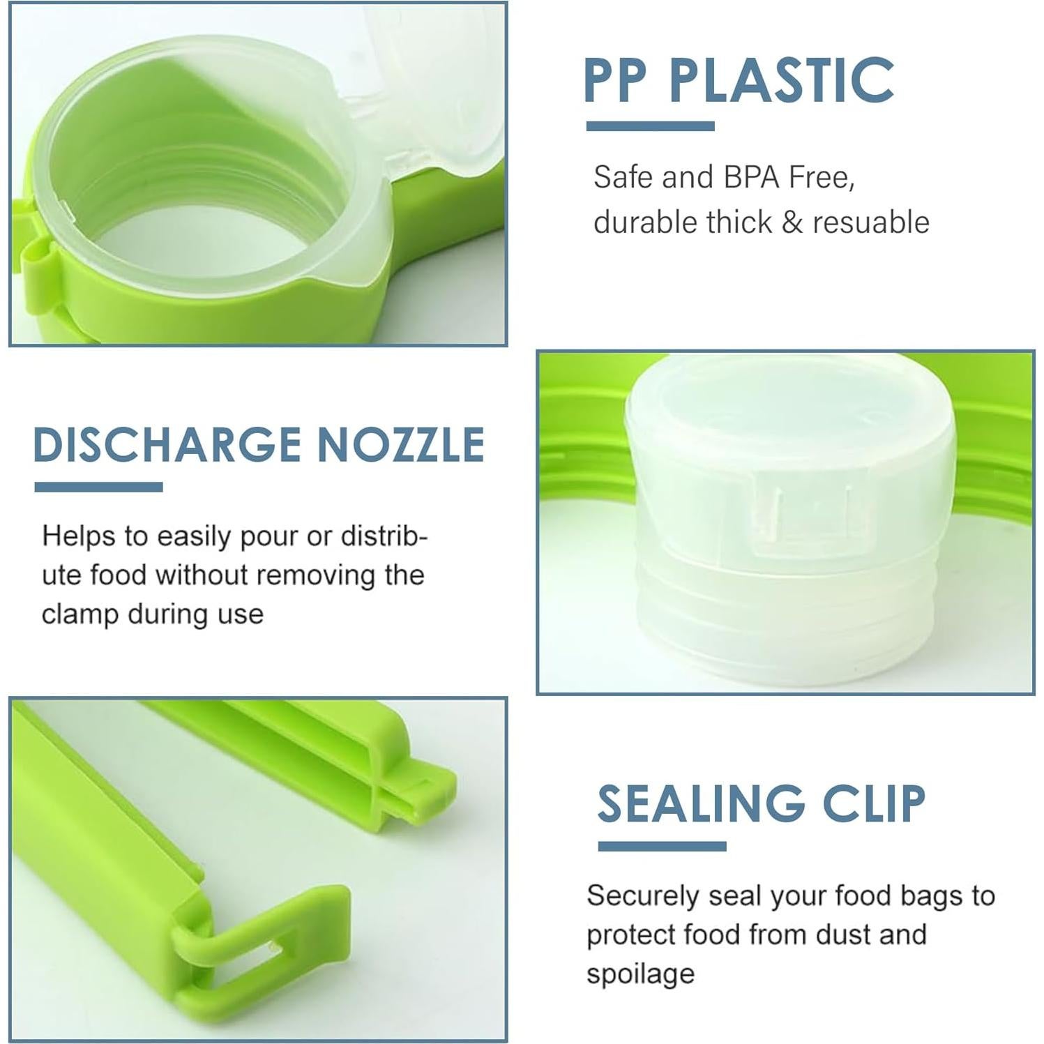 Bolsas de Almacenamiento de Alimentos Silicona Capt. Bambu 6 Unidades