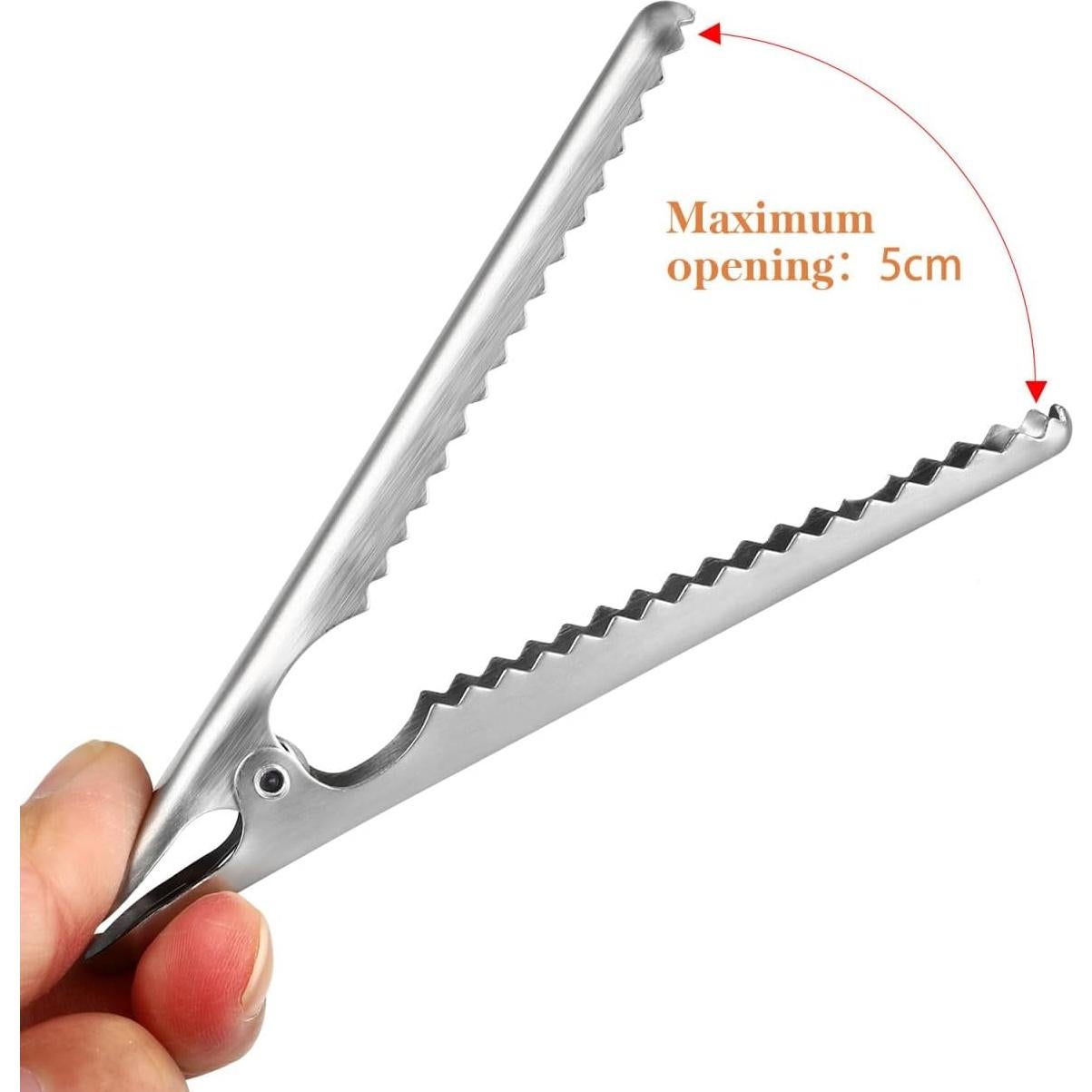 Juego de 6 Clips de Sellado YARNOW Acero Inoxidable 11.5 cm