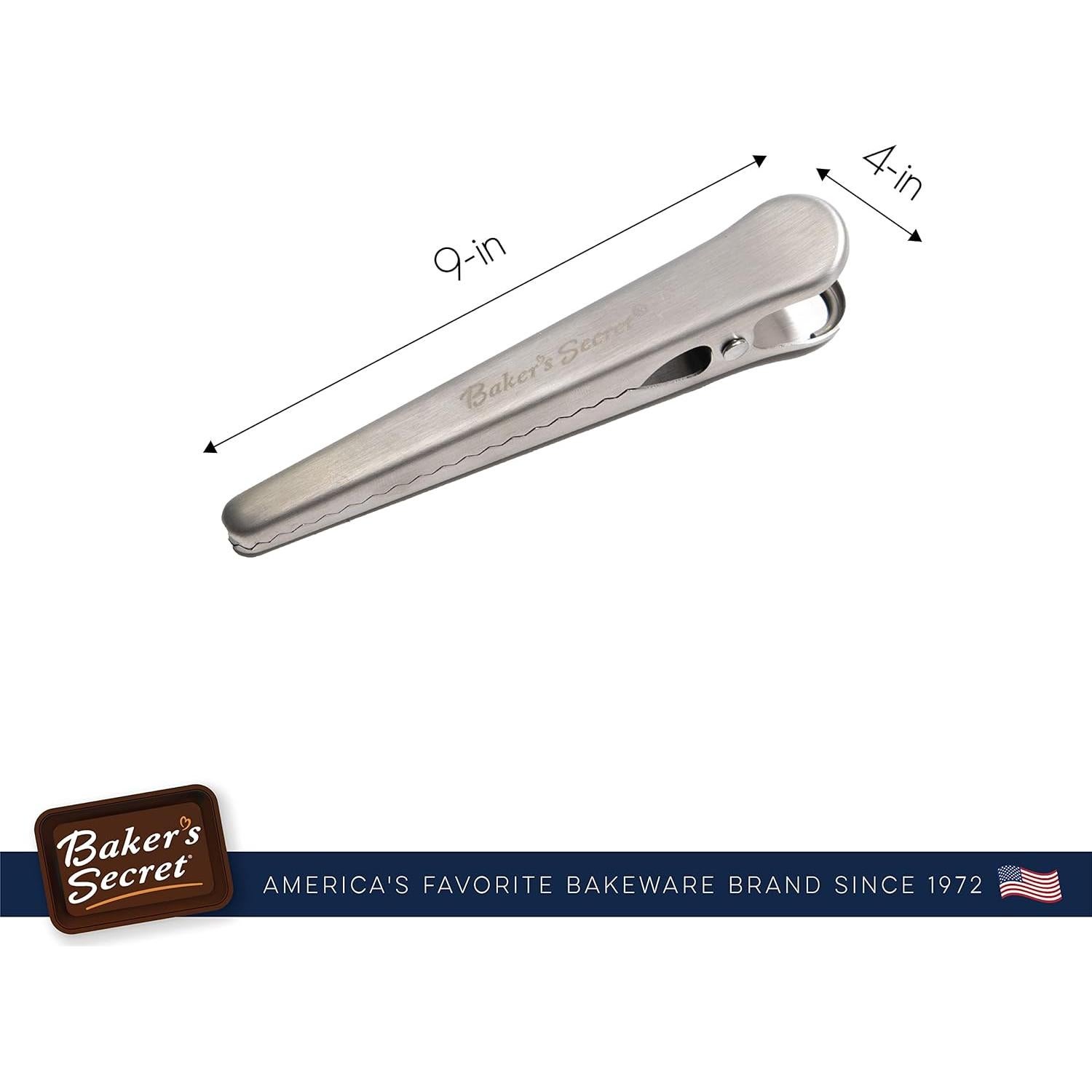 Set de 4 Clips de Bolsa de Acero Inoxidable Secreto del Panadero