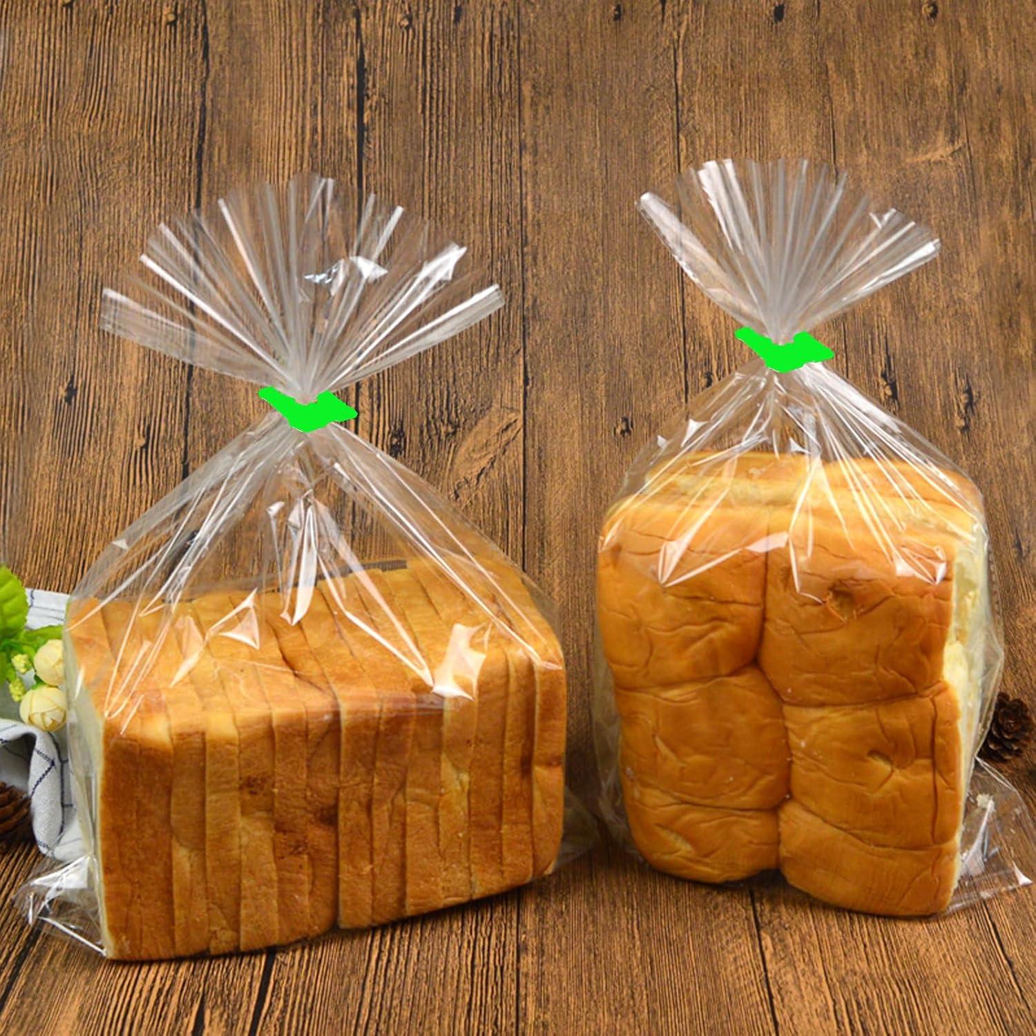 100 Clips de Bolsa de Pan Reutilizables Howinn Verde 3.2x3.2cm