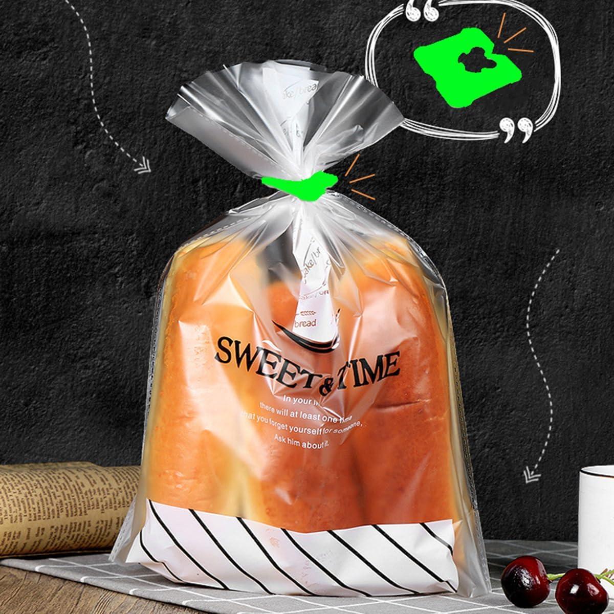 100 Clips de Bolsa de Pan Reutilizables Howinn Verde 3.2x3.2cm