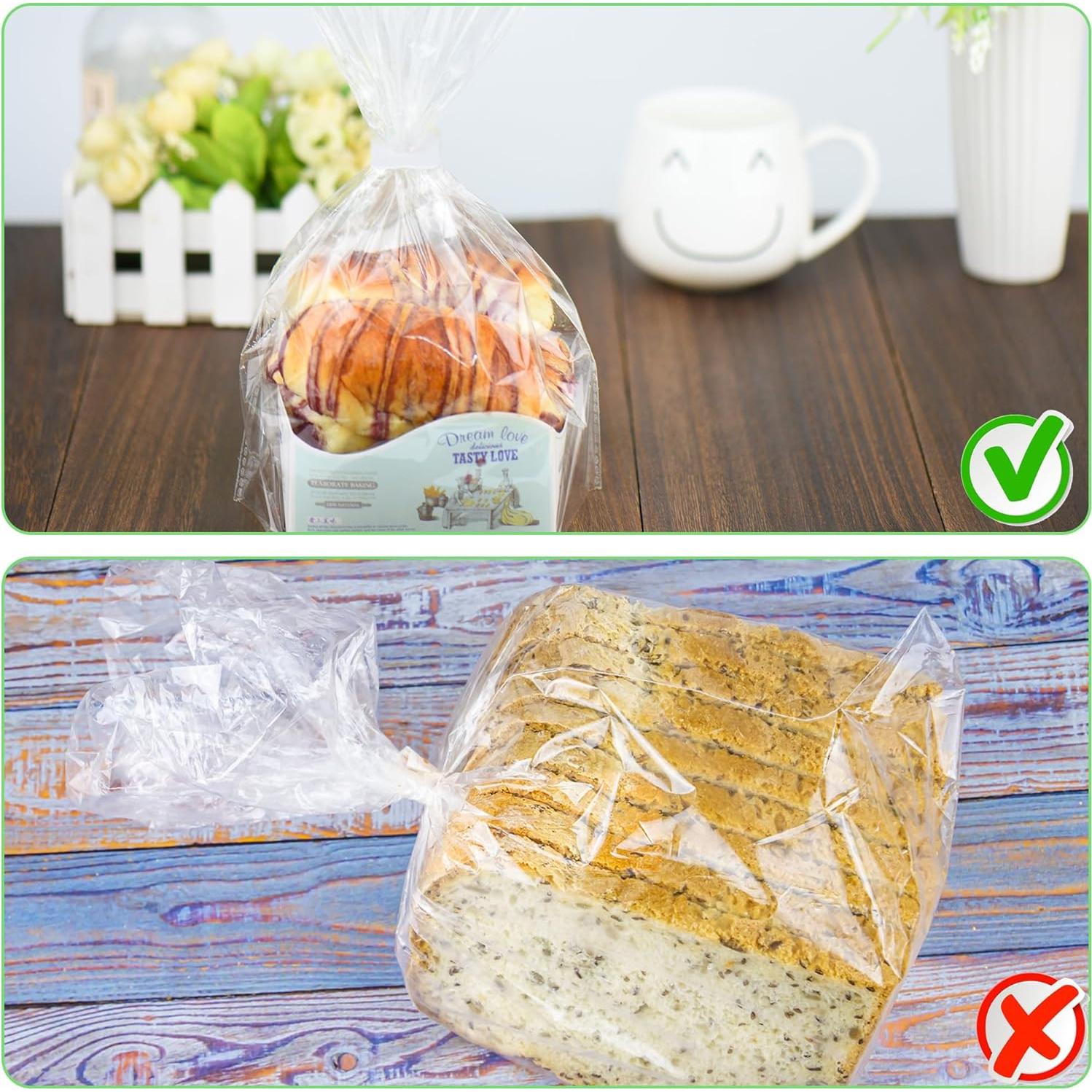 100 Clips de Plástico Reutilizables Sarini para Pan Blanco