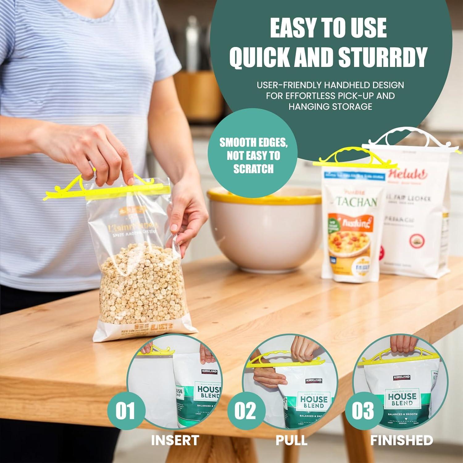 Varillas Sella Bolsas Reutilizables 6 Pcs con Mango - Hermético