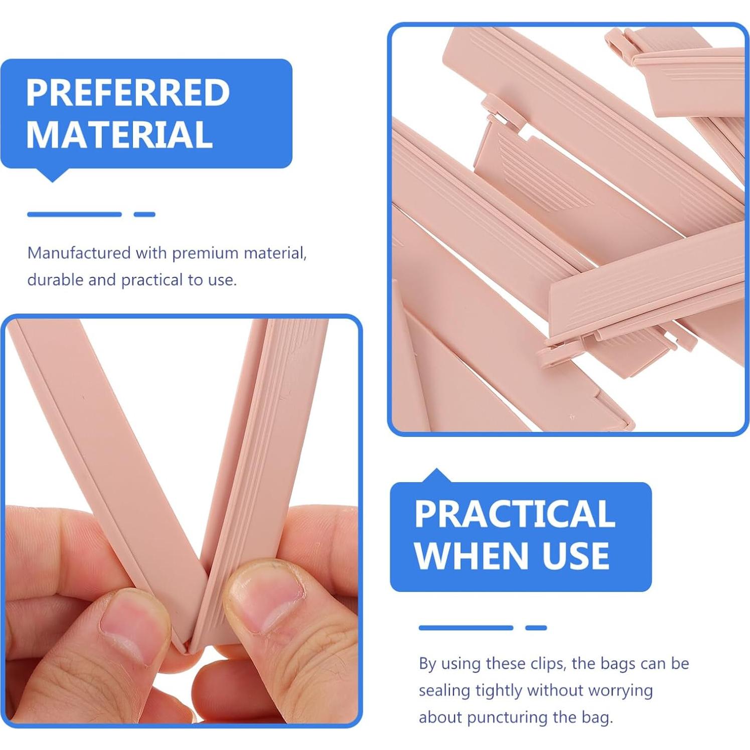 Clip de Bolsa de Ostomía Healifty 10 Piezas Drenable a Prueba de Fugas