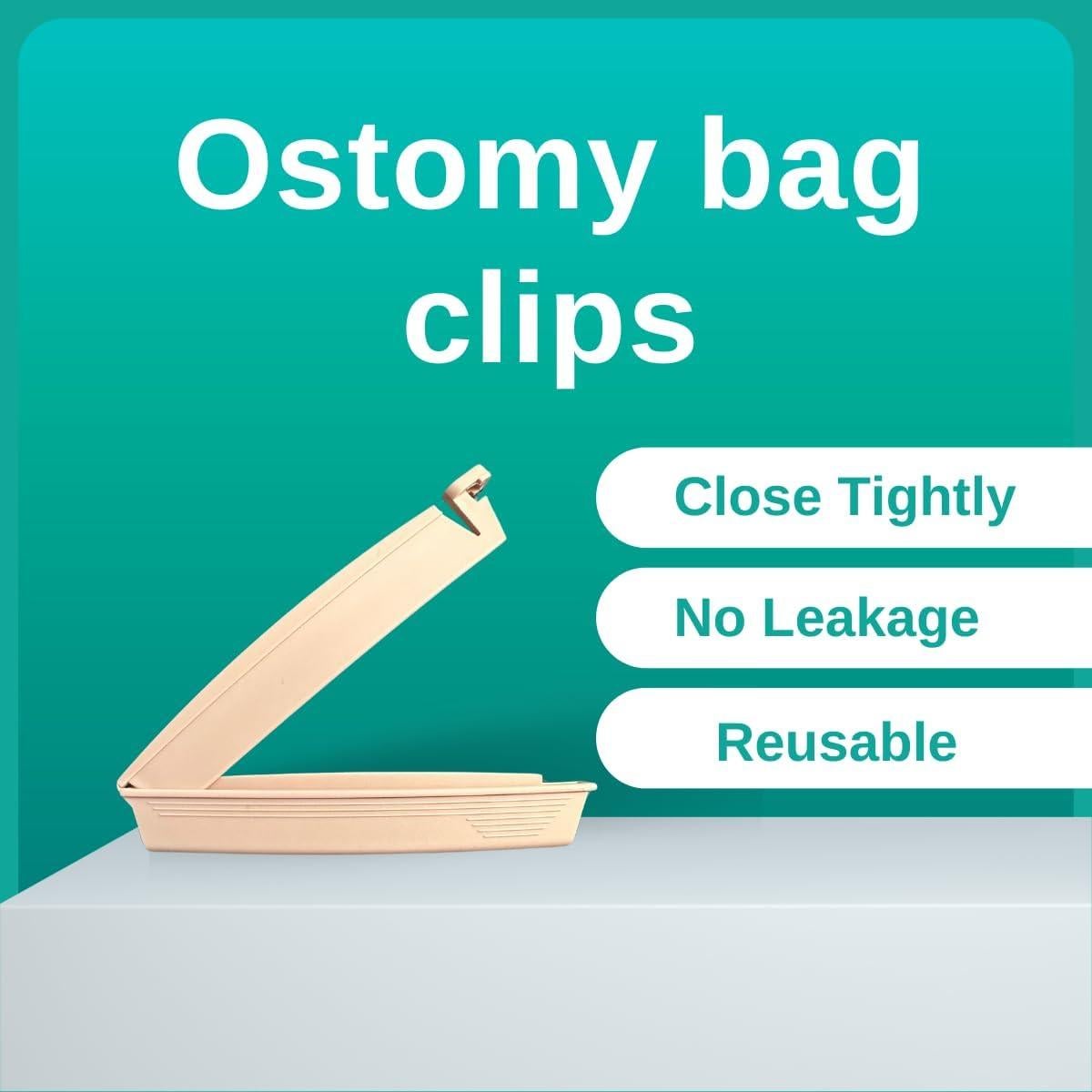 10 Clips para Bolsa de Ostomía SanviMed - Cierre Seguro y Reutilizables