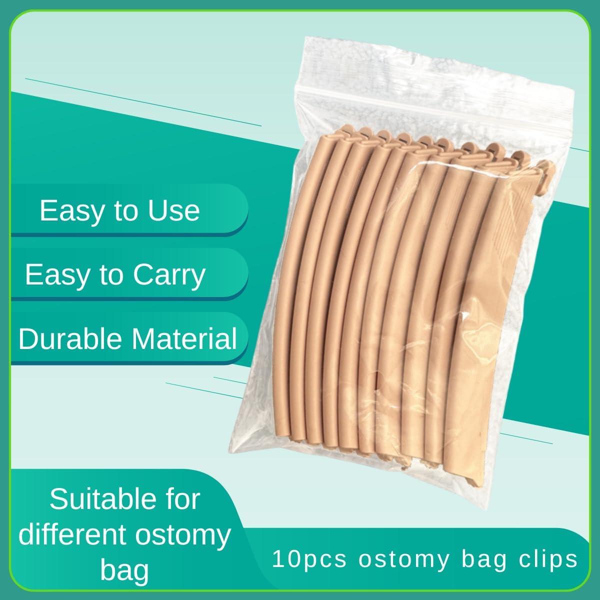 10 Clips para Bolsa de Ostomía SanviMed - Cierre Seguro y Reutilizables