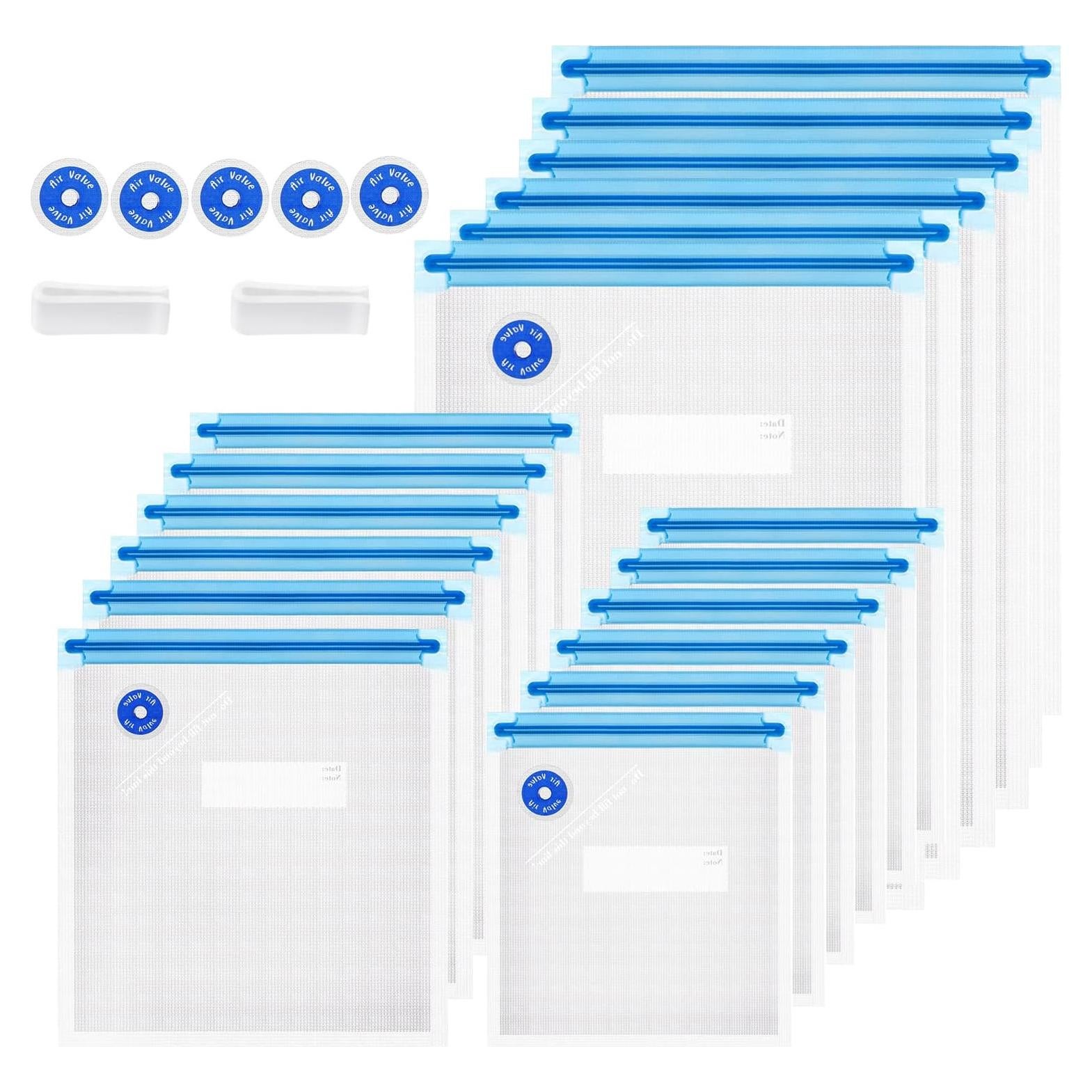 Bolsas Sous Vide FIRAWER 25 Pcs Reutilizables Sin BPA