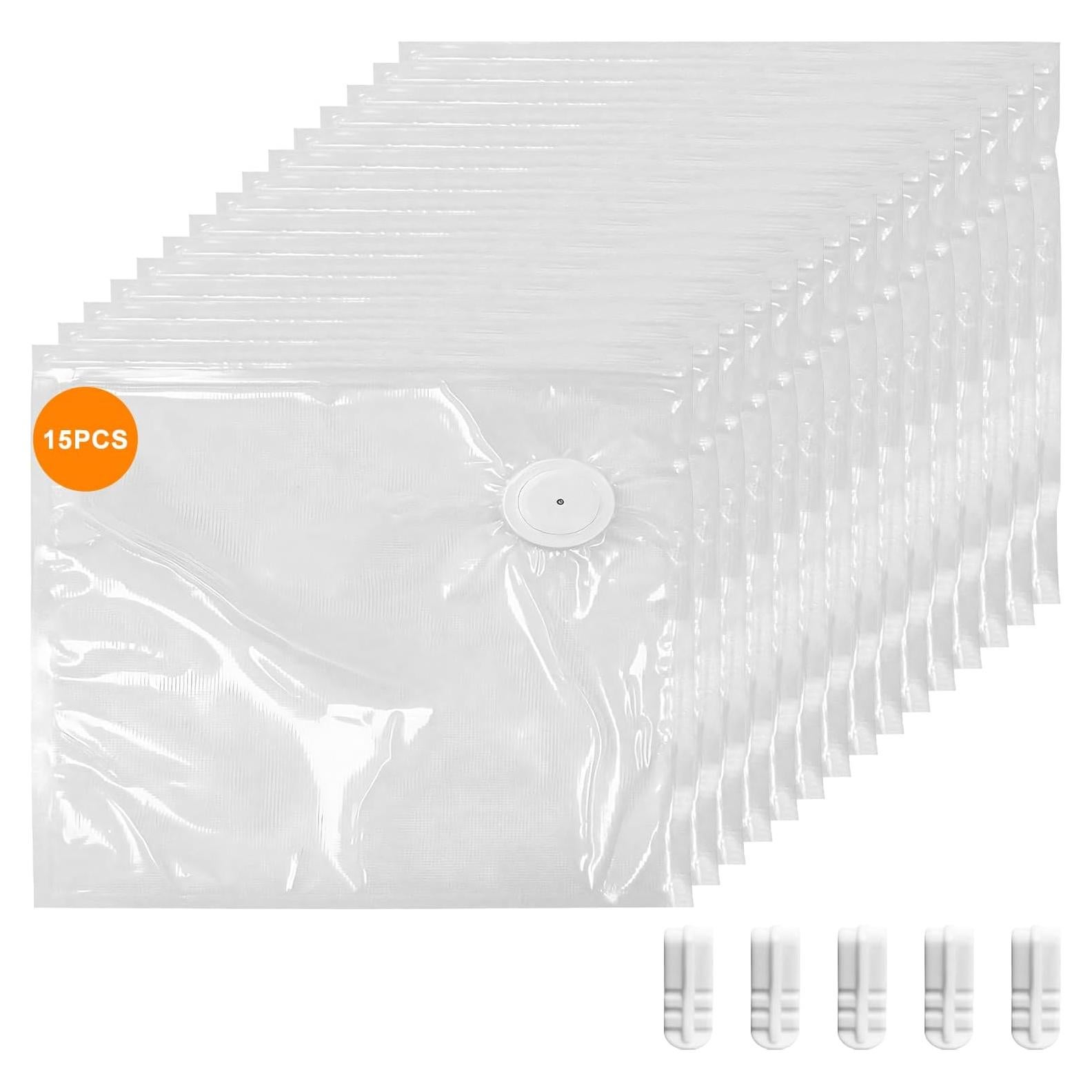 Bolsas de Vacío MEGAWISE 15 Pcs 25.4x27.9 cm Reutilizables