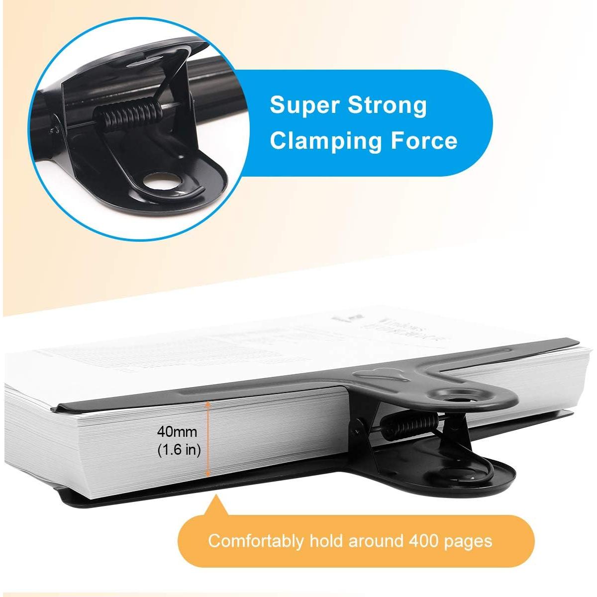 Clips Bulldog Extra Grande Coideal 30 cm Acero Inoxidable 2 Pcs