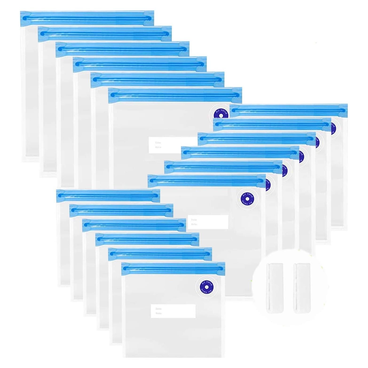 Bolsas Sous Vide WHX - 20 Reutilizables con Cierre y Clips