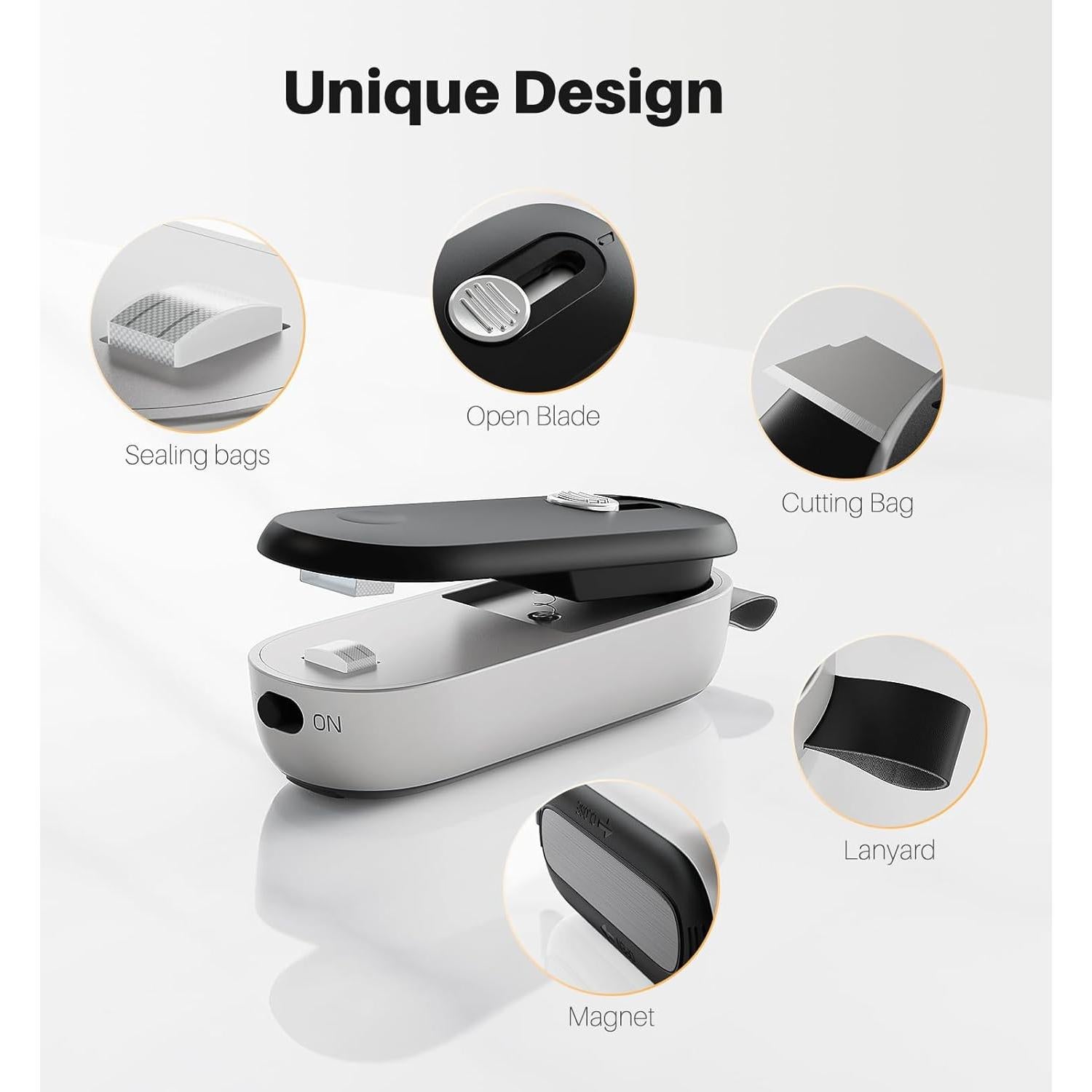 Sello de Bolsas 2 en 1 ODSD - Cortador y Sello de Calor Portátil