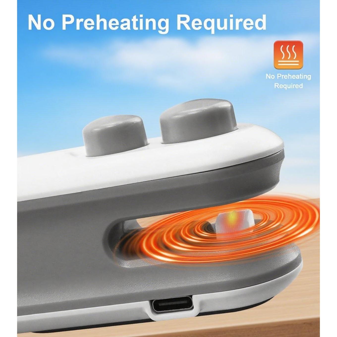 Mini Sello de Bolsas COMTAR 2-en-1 Recargable USB-C 45g