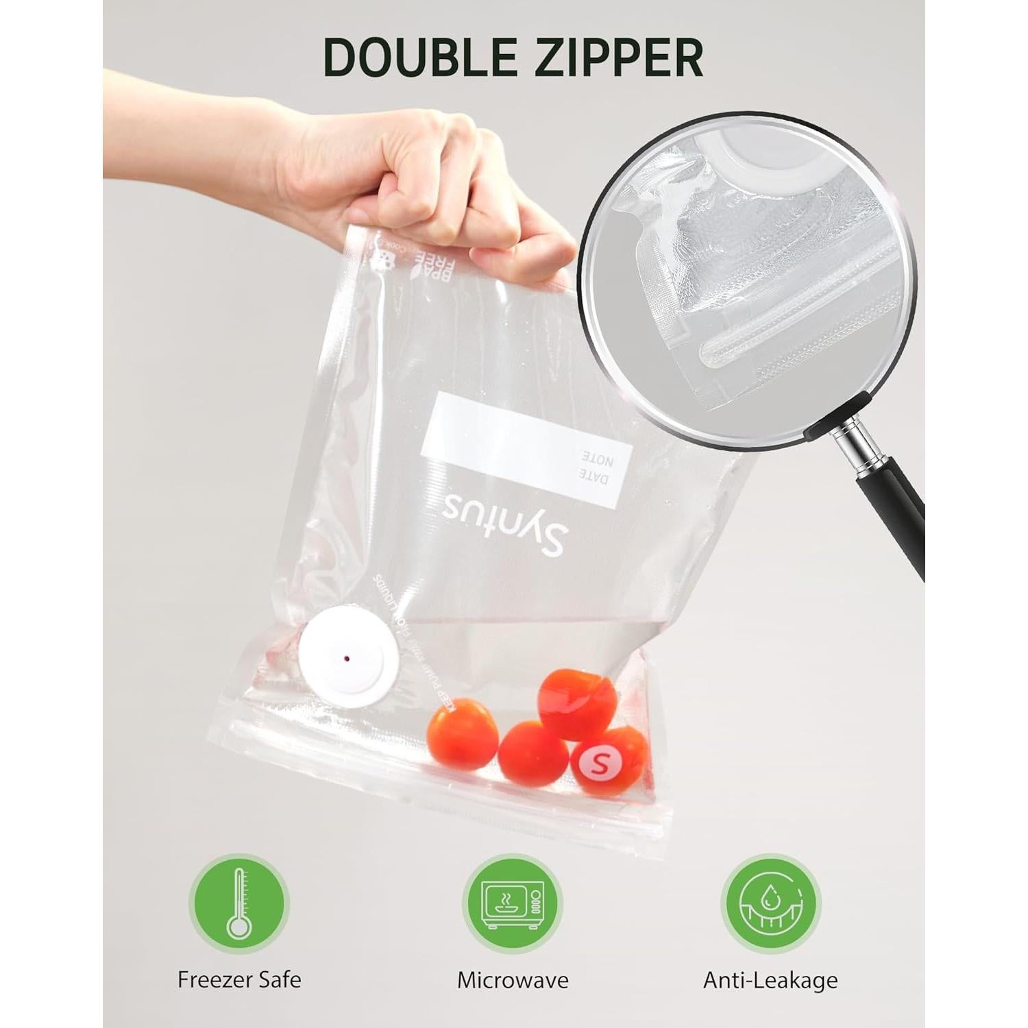 Bolsas de Sellado al Vacío Syntus 10 Piezas Tamaños S y M