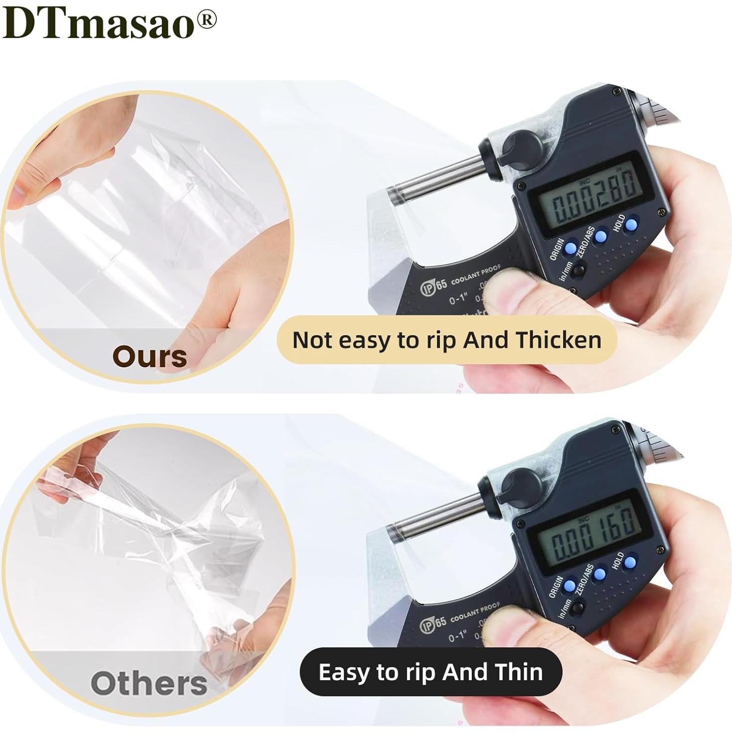 Bolsas de Celofán Autocierre DTmasao 10x10 cm 600 Piezas