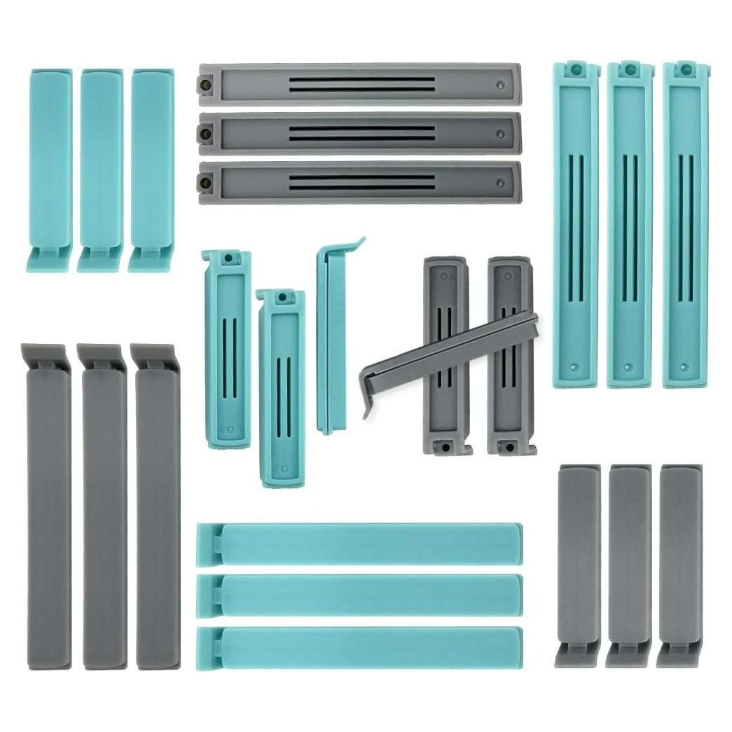 Clips para Sellar Bolsas ANDYKEN - 2 Tamaños, Libre de BPA