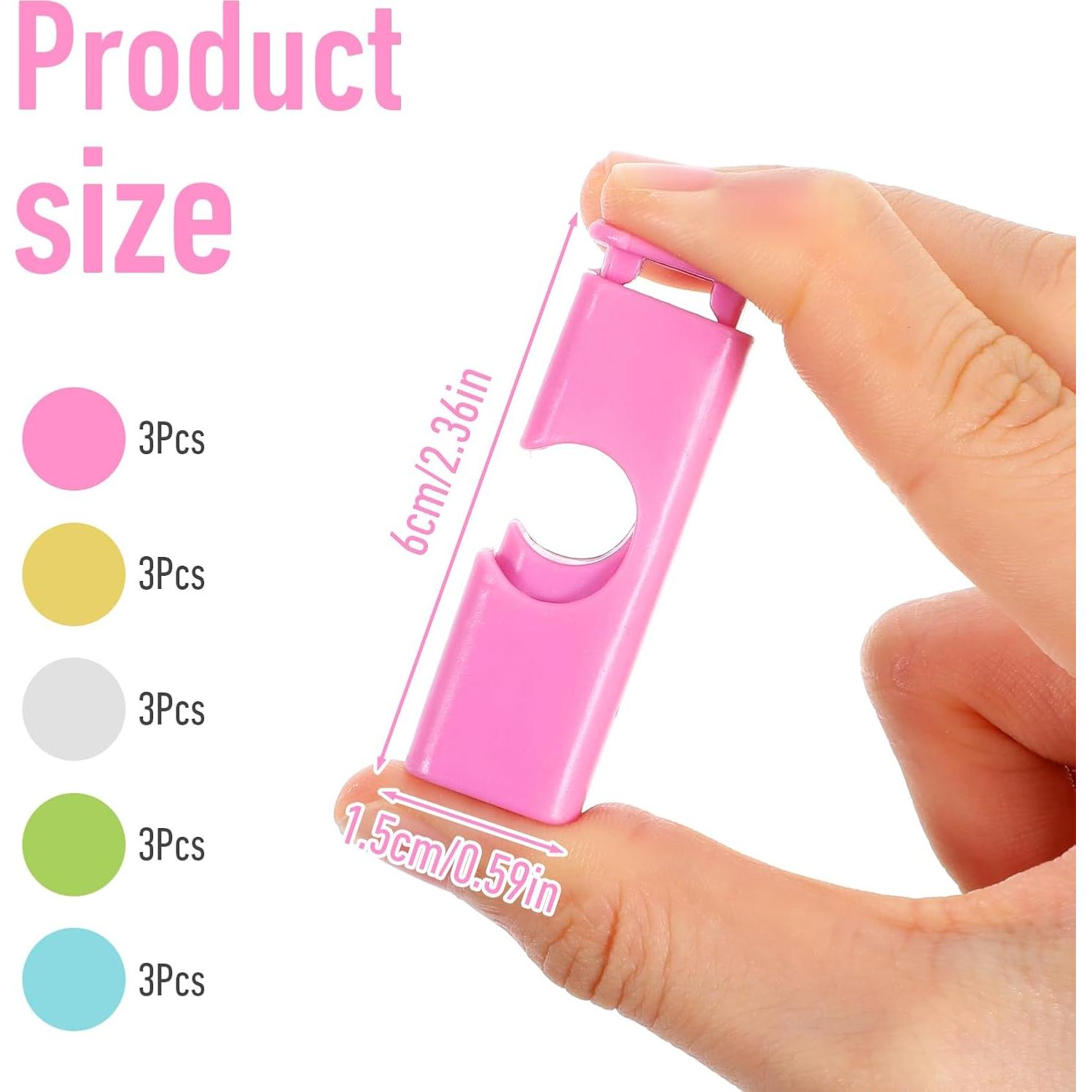 15 Clips Reutilizables para Bolsas de Pan Oruola - Multicolor