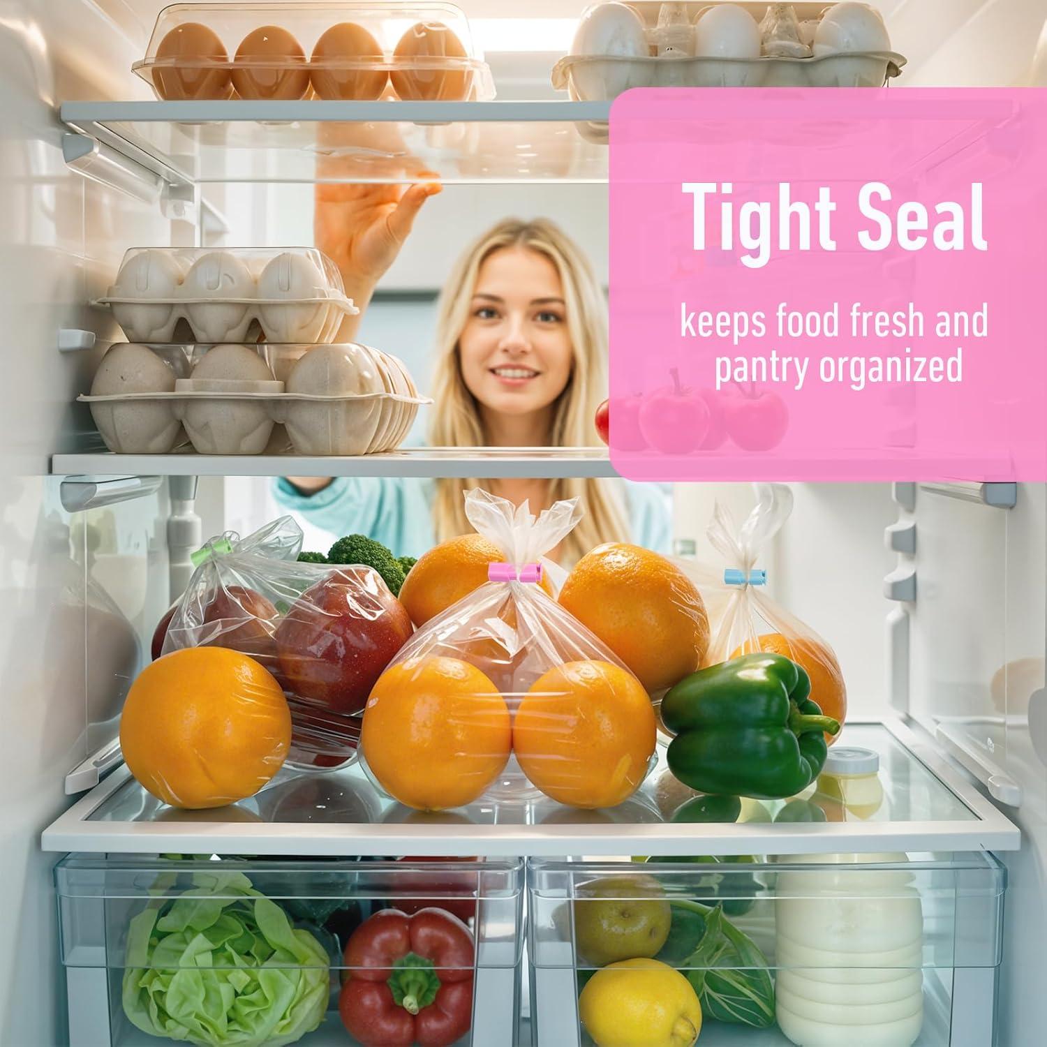 15 Clips Reutilizables para Bolsas de Pan Oruola - Multicolor