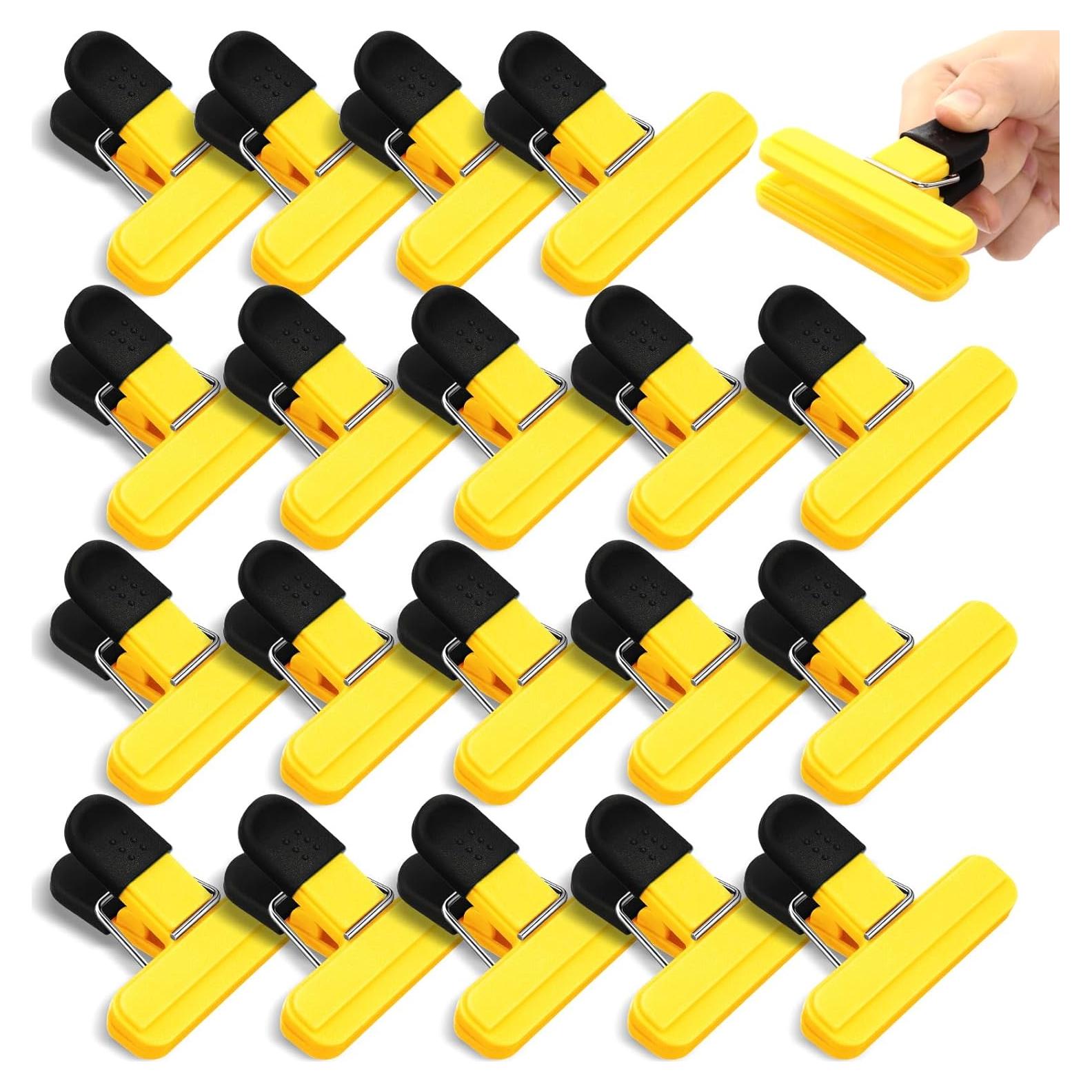 20 Clips para Bolsas de Alimentos Wonderjune Amarillo 7.8x6.5cm