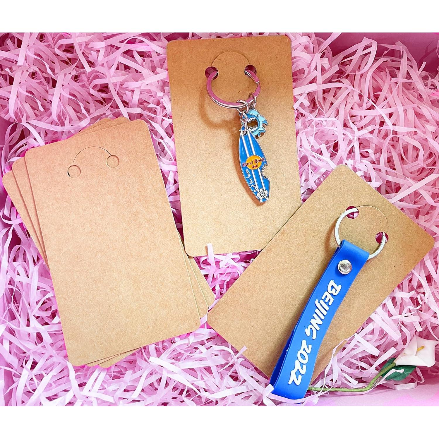 120 Tarjetas de Exhibición para Llaveros SHOLIFAS 7x12 cm