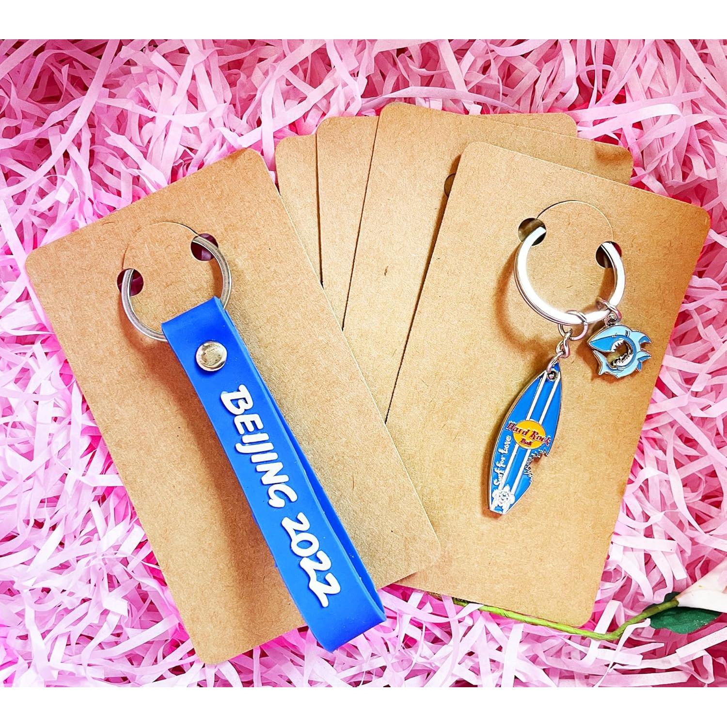 120 Tarjetas de Exhibición para Llaveros SHOLIFAS 7x12 cm