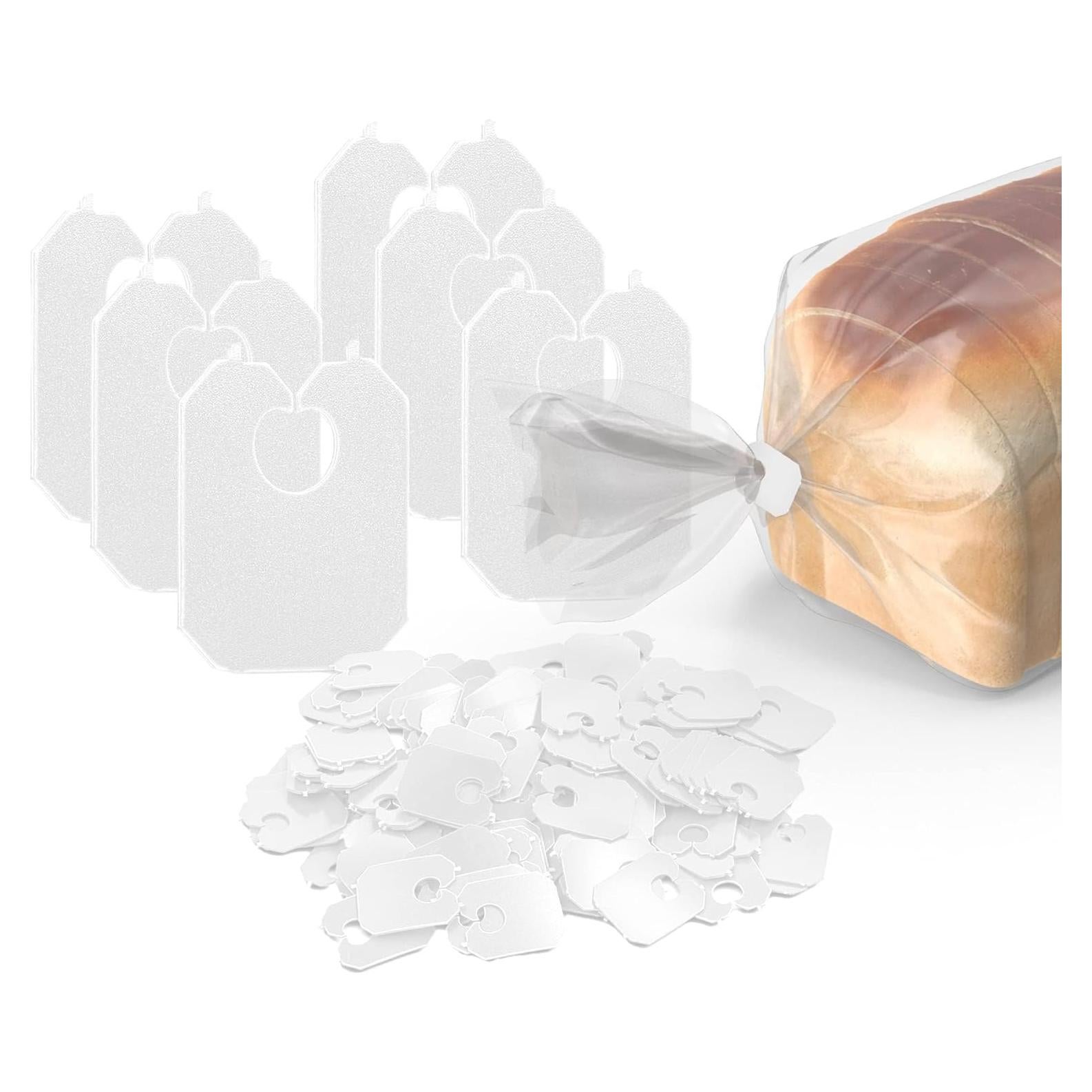 Clips de Pan Plástico Blanco MT Products 100 Unidades