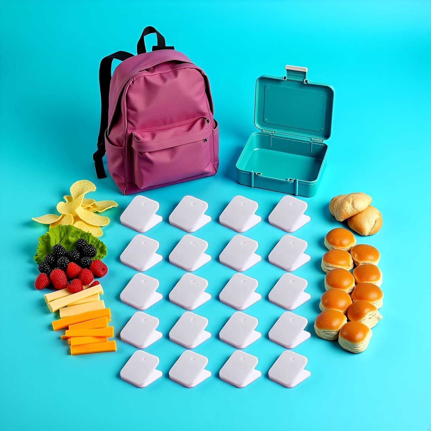 20 Clips de Plástico Blanco ZhangyiHot para Comida y Fotos