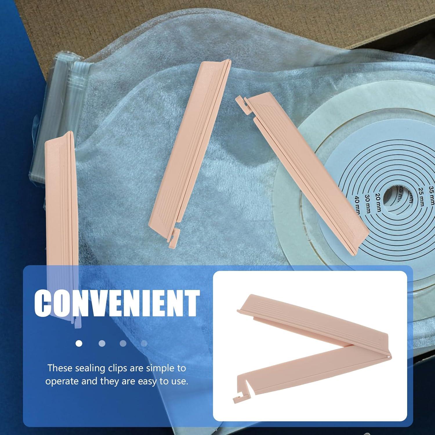 Clips para Bolsas de Ostomía EXCEART 6PCS Antifugas