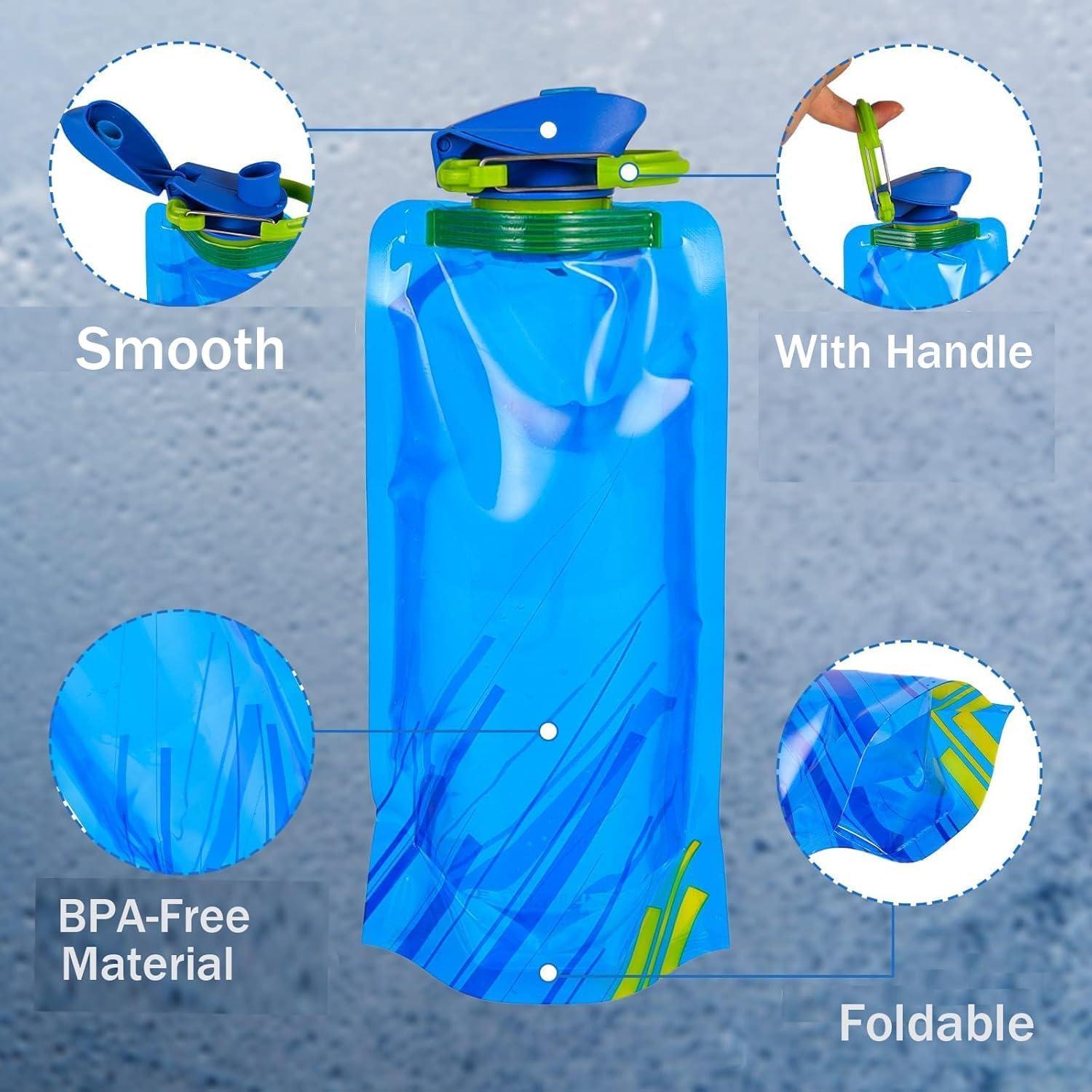 Botellas de Agua Plegables LuLuya 710ml - Paquete de 4