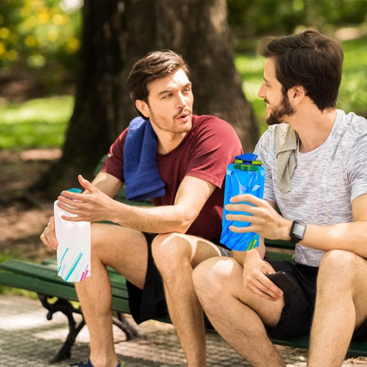 Botellas de Agua Plegables LuLuya 710ml - Paquete de 4