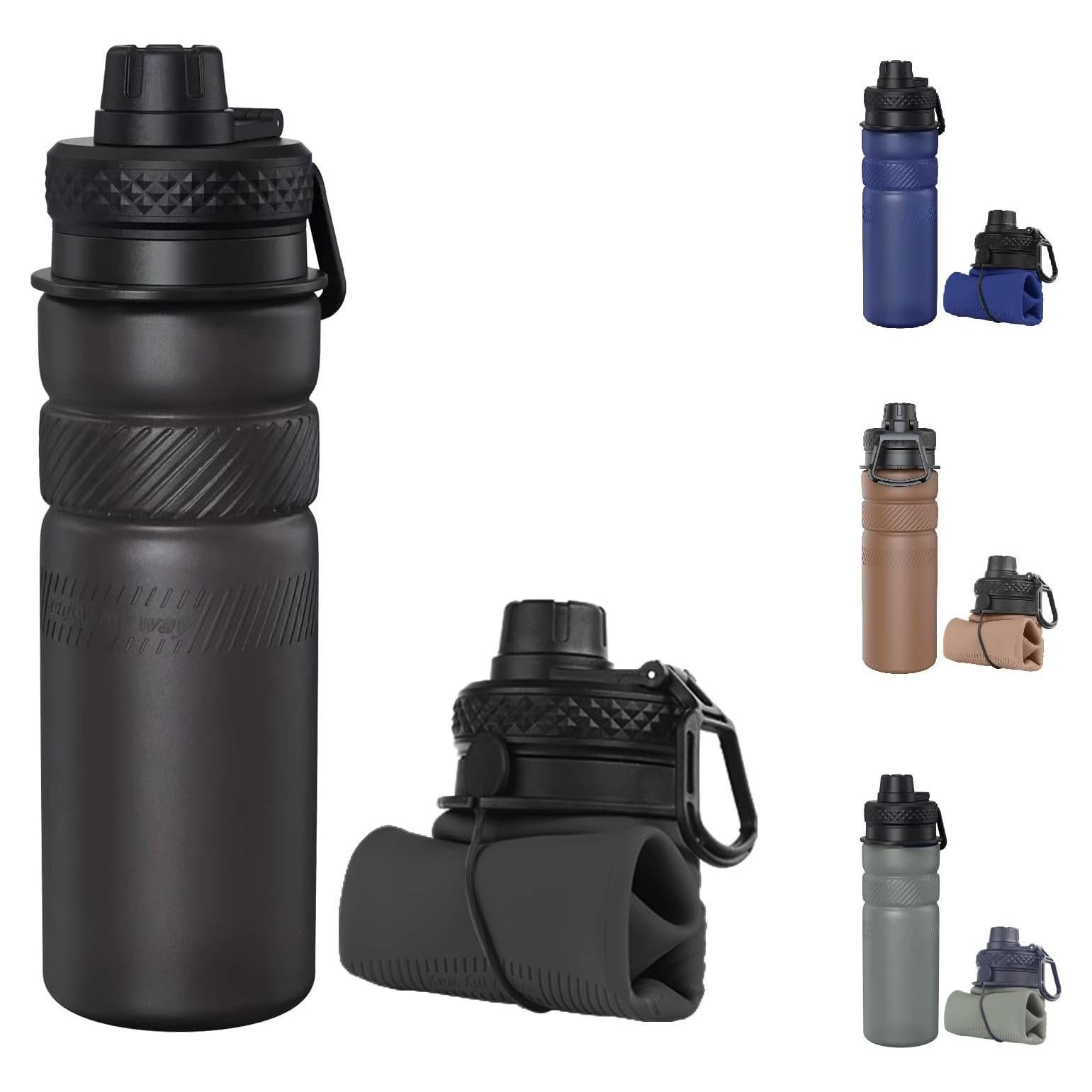 Botella Plegable Paspring 700ml Silicona a Prueba de Fugas