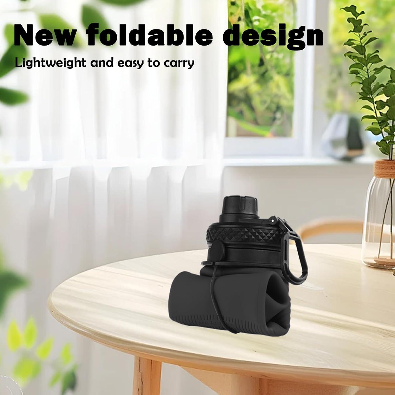 Botella Plegable Paspring 700ml Silicona a Prueba de Fugas