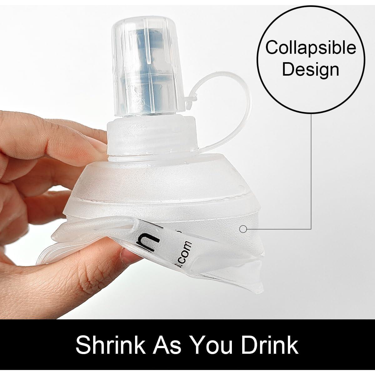 Botella de Agua Colapsable WILDREEDS 500ml Blanca TPU