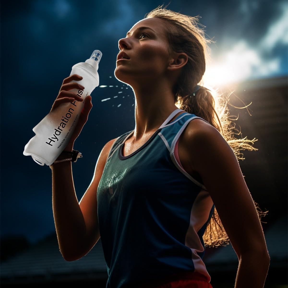 Botella de Agua Colapsable WILDREEDS 500ml Blanca TPU