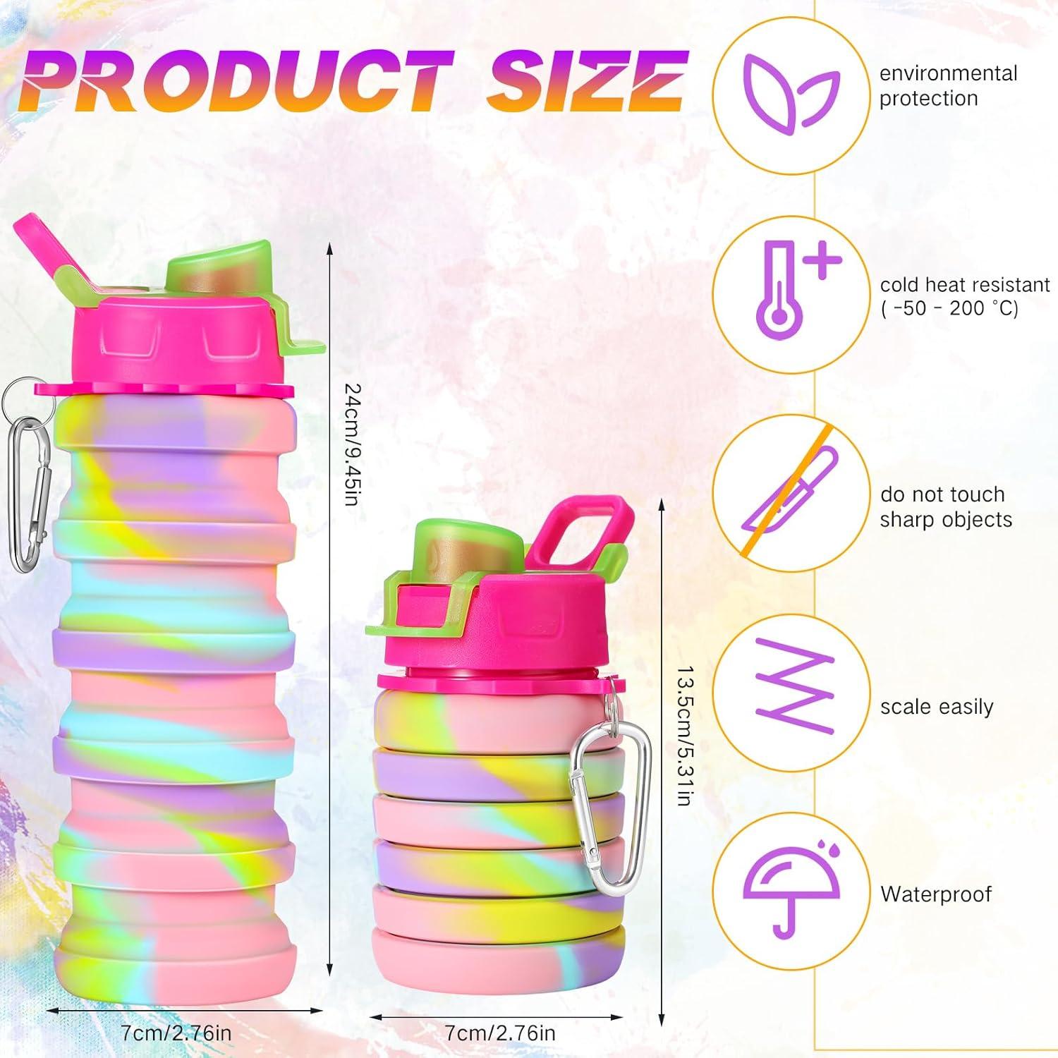 Botellas de Agua Plegables Sunnyray 40 Pack 500ml Silicona