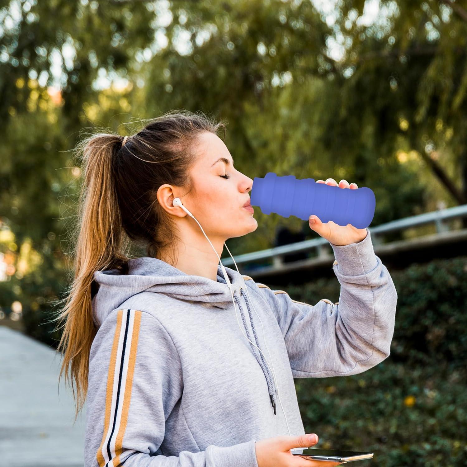 Botella de Agua Plegable VadoWorld 0.5L Silicona Ecológica