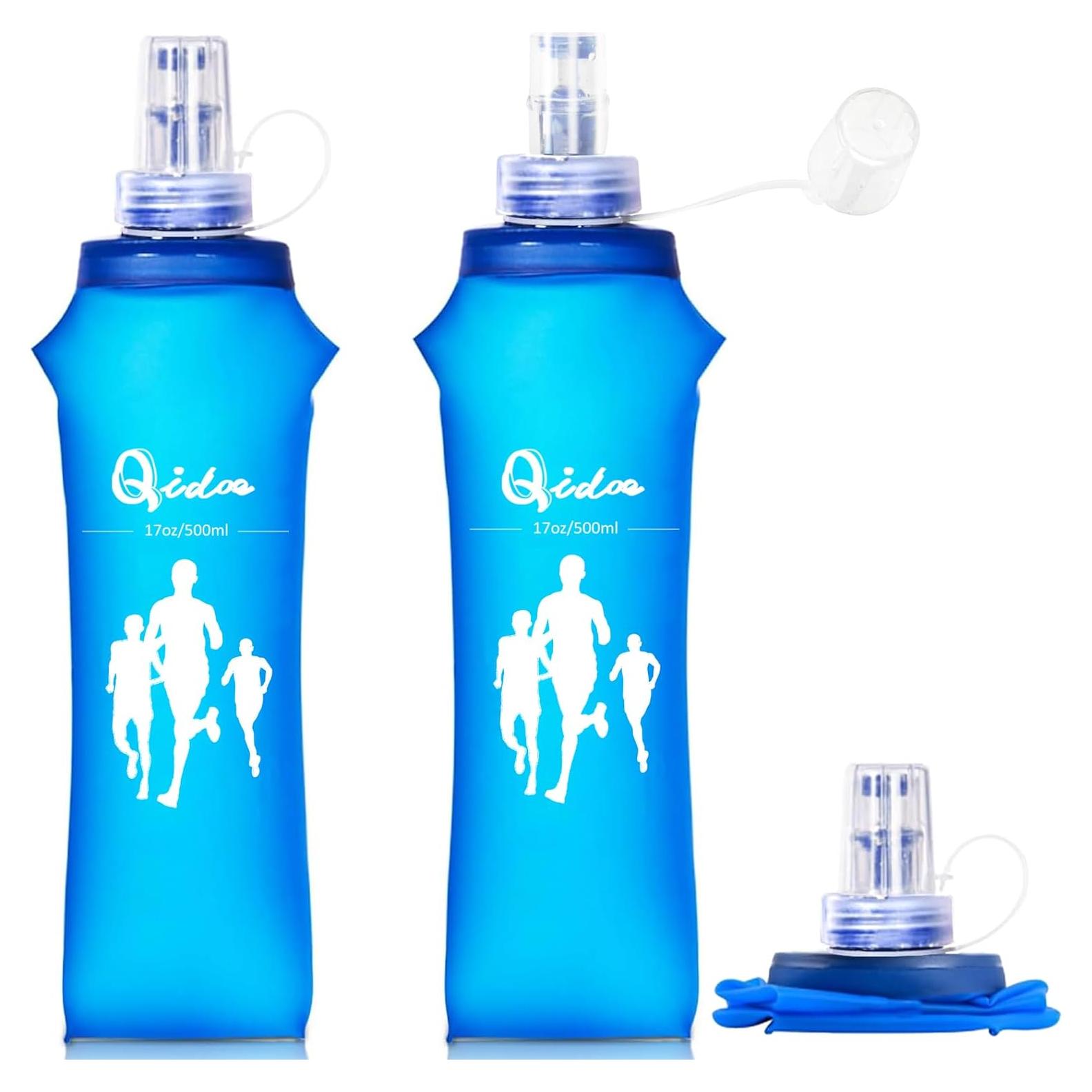 Chaleco de Correr Qidoe 2 Pack con Botellas 500ml Colapsables