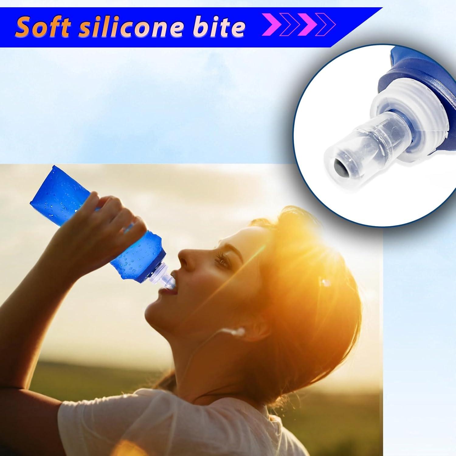 Chaleco de Correr Qidoe 2 Pack con Botellas 500ml Colapsables