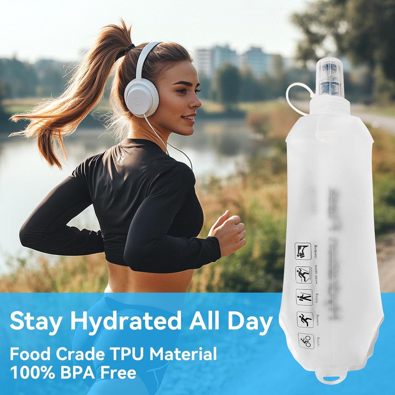 Botella de Agua Plegable FR 150ml Gris - Silicona Ecológica