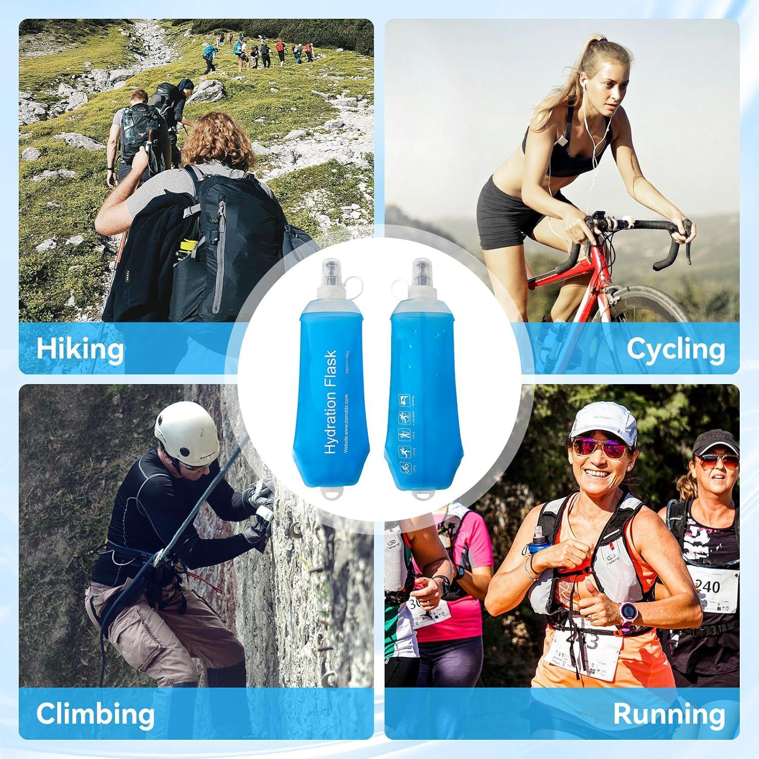 Botella de Agua Plegable FR 150ml Gris - Silicona Ecológica