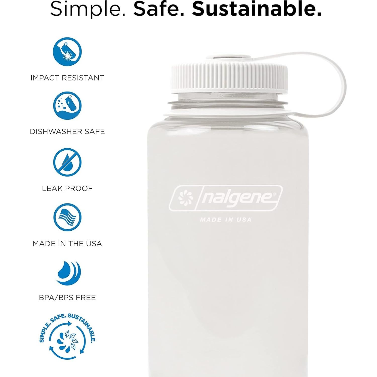 Botella de Agua Nalgene Sustain 0.95L Libre de BPA Algodón
