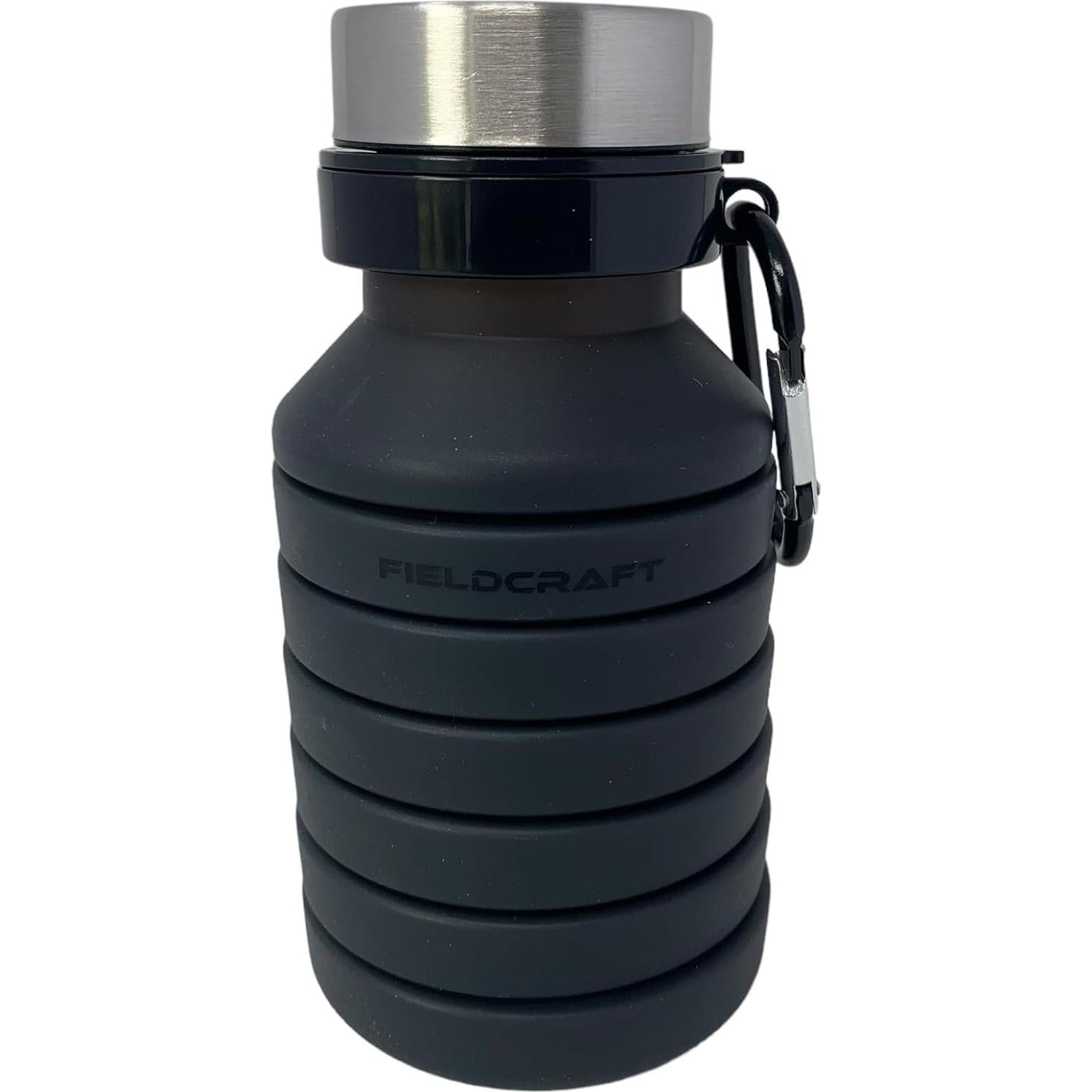 Botella de Agua Plegable Fieldcraft 220g Silicona Negra