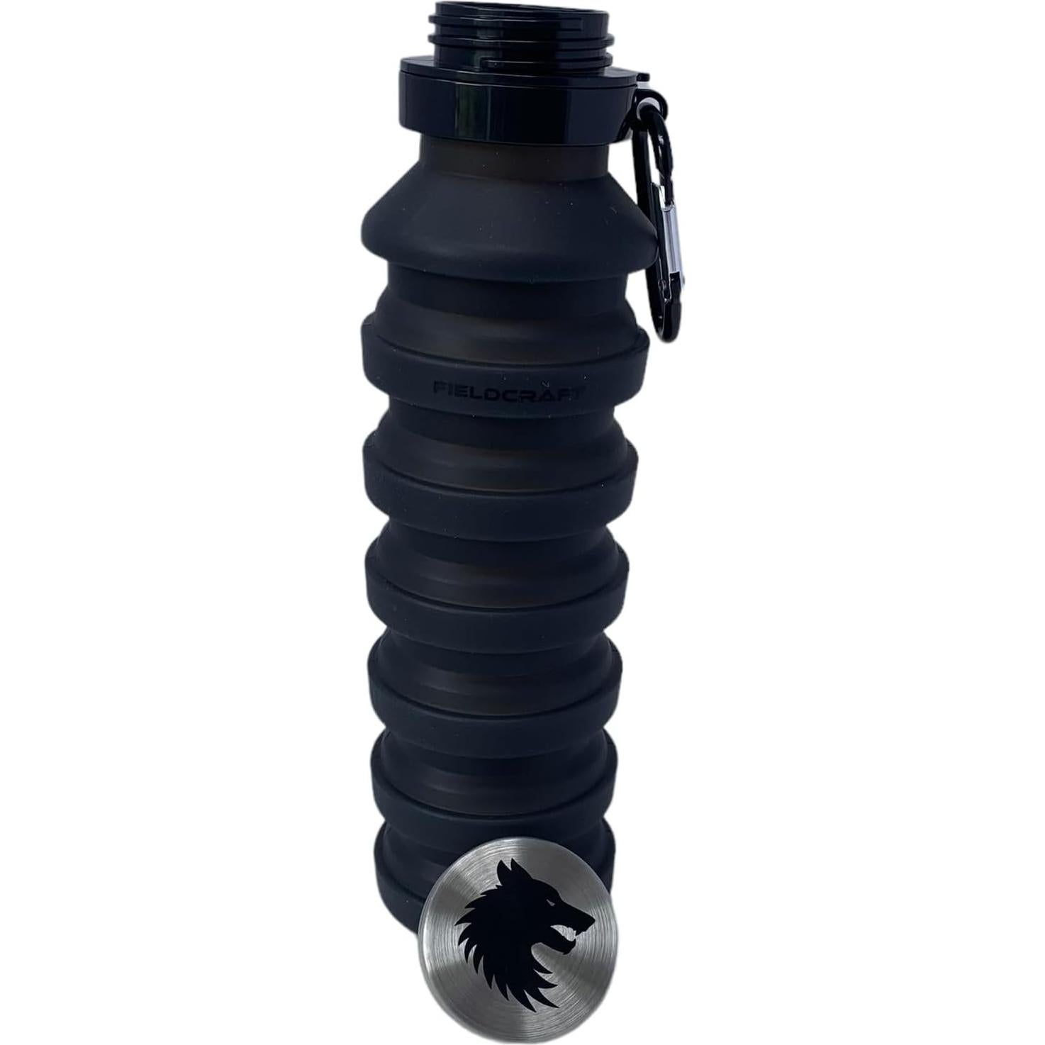 Botella de Agua Plegable Fieldcraft 220g Silicona Negra