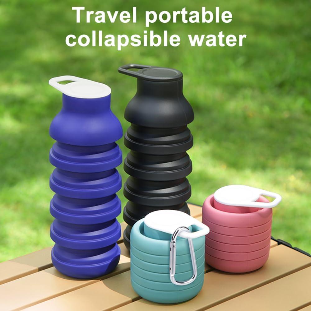 Botella de Agua Plegable Dirbabi 600ml Silicona Libre BPA