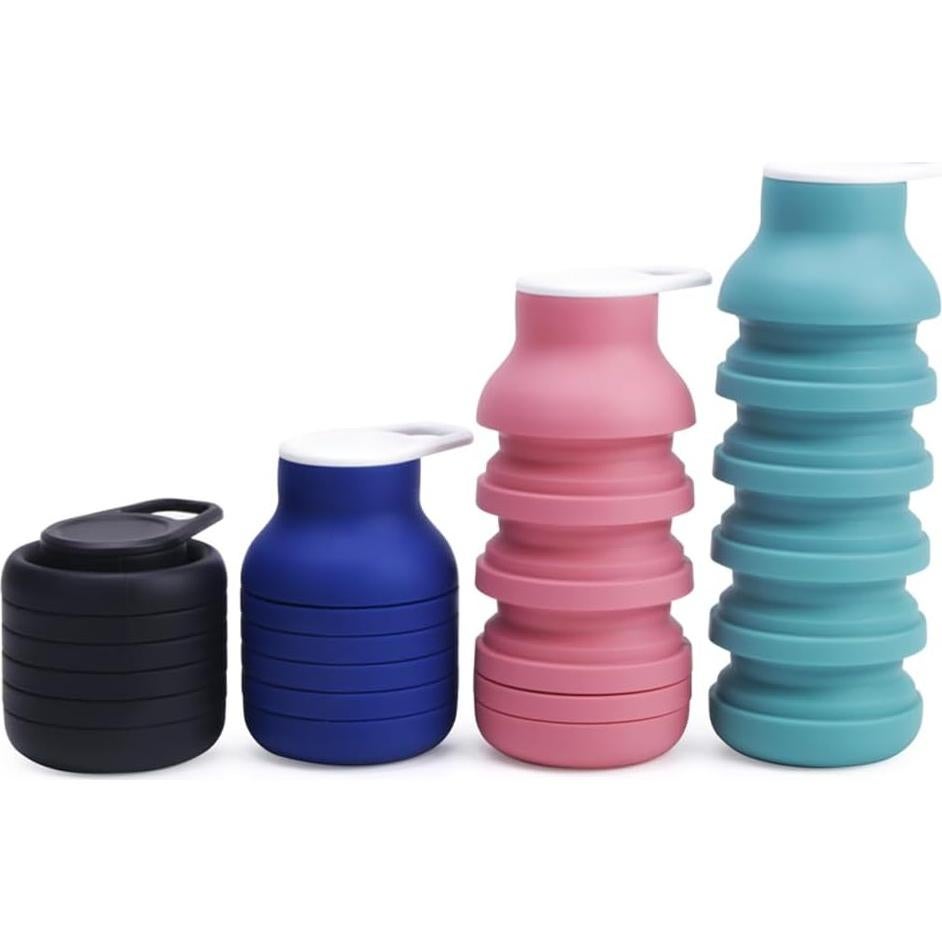 Botella de Agua Plegable Dirbabi 600ml Silicona Libre BPA